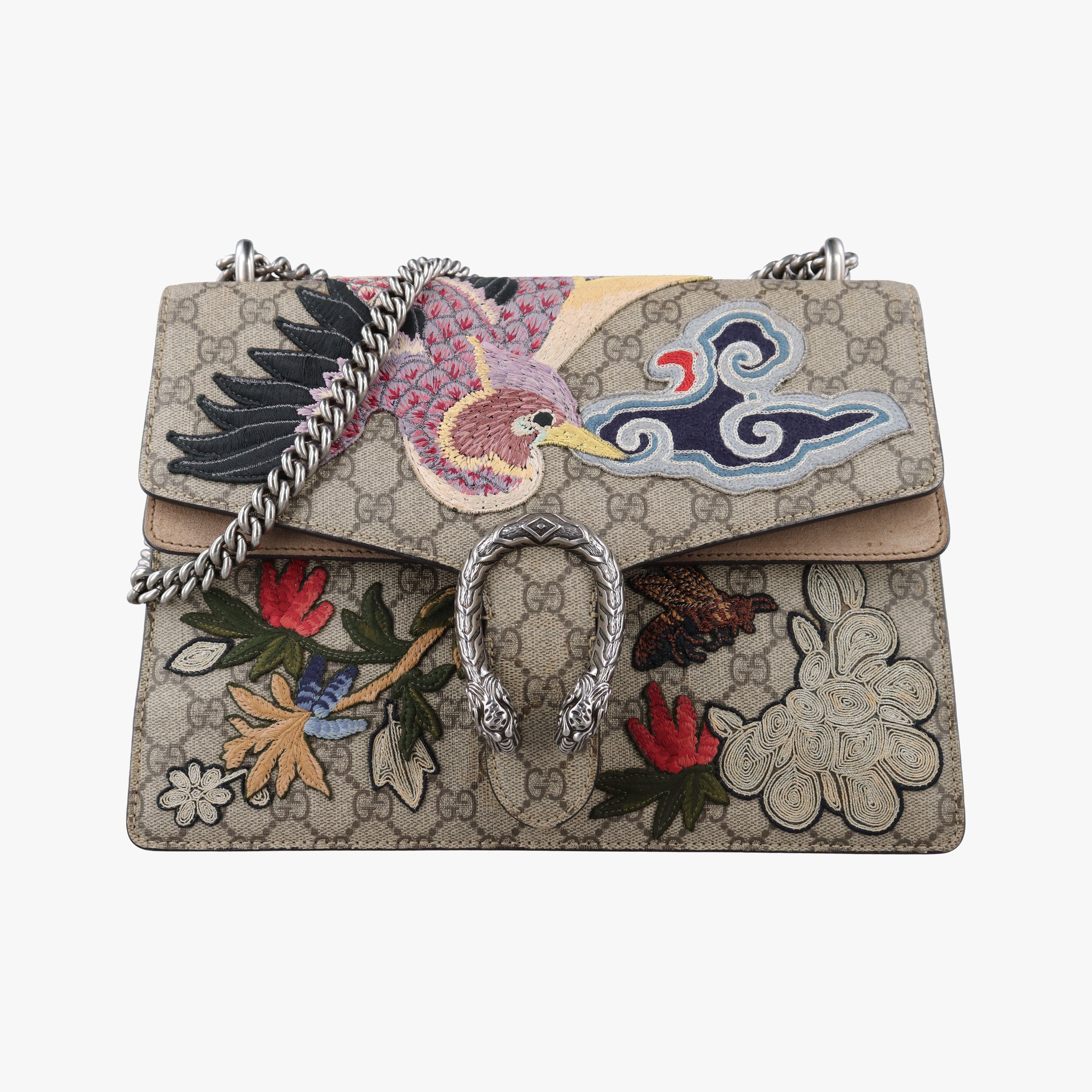 Pre-owned Gucci Dionysus Multicolour PVC coated canvas×suede 403348 shoulderbag | stylenewstar