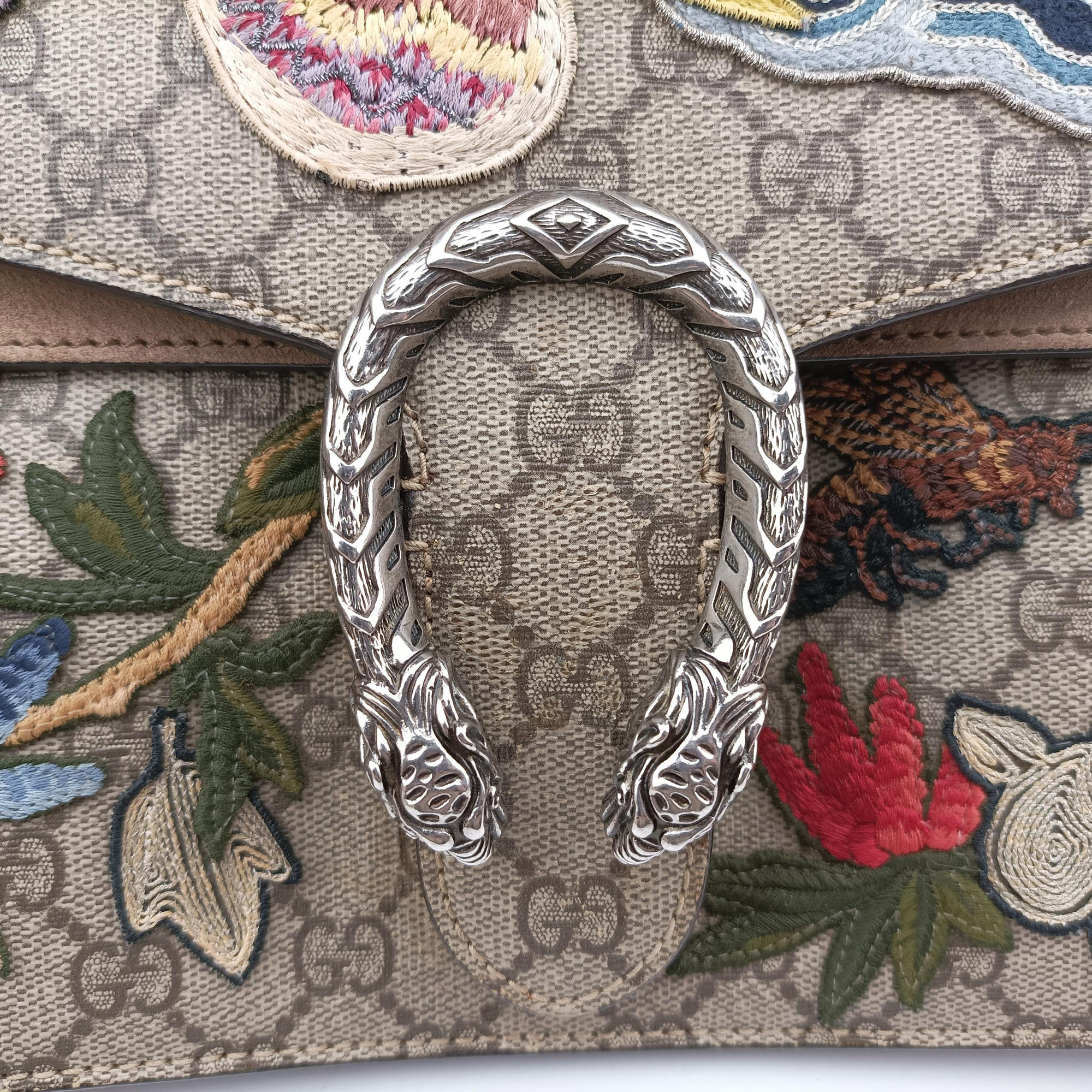 Pre-owned Gucci Dionysus Multicolour PVC coated canvas×suede 403348 shoulderbag | stylenewstar