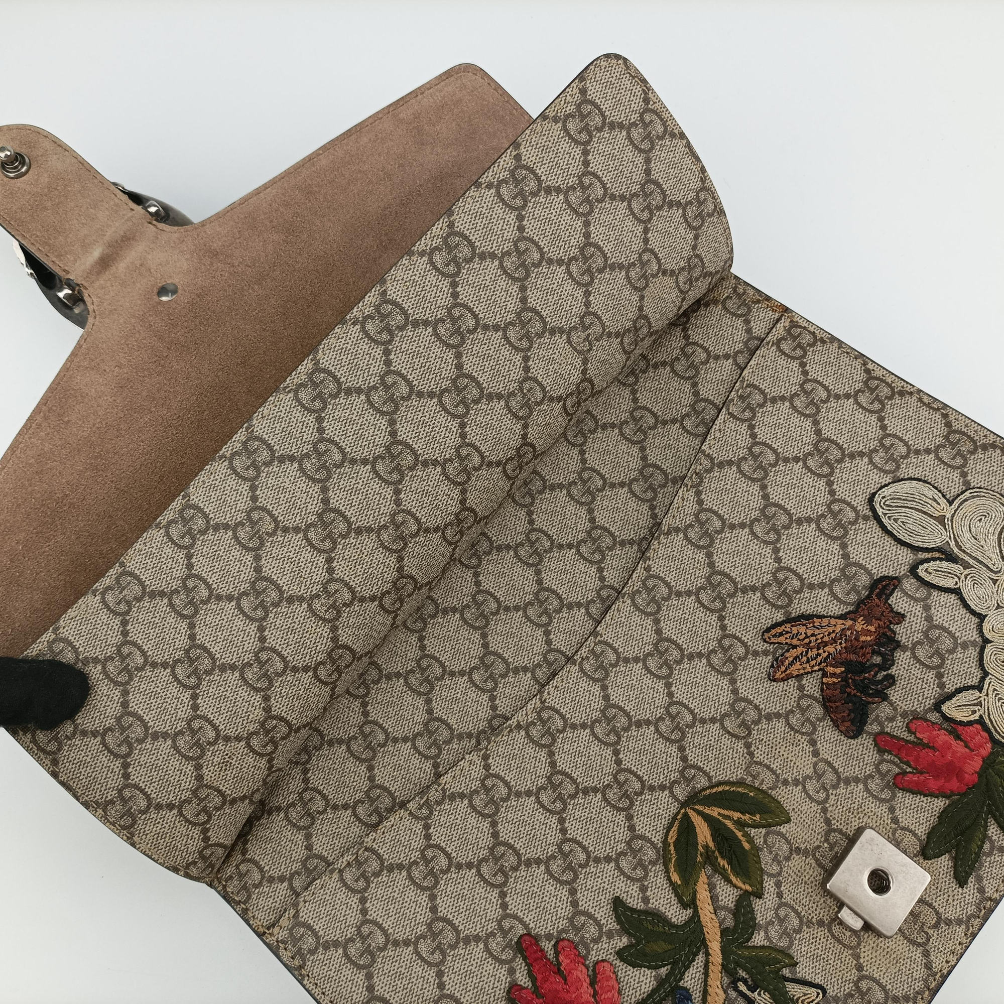 Pre-owned Gucci Dionysus Multicolour PVC coated canvas×suede 403348 shoulderbag | stylenewstar