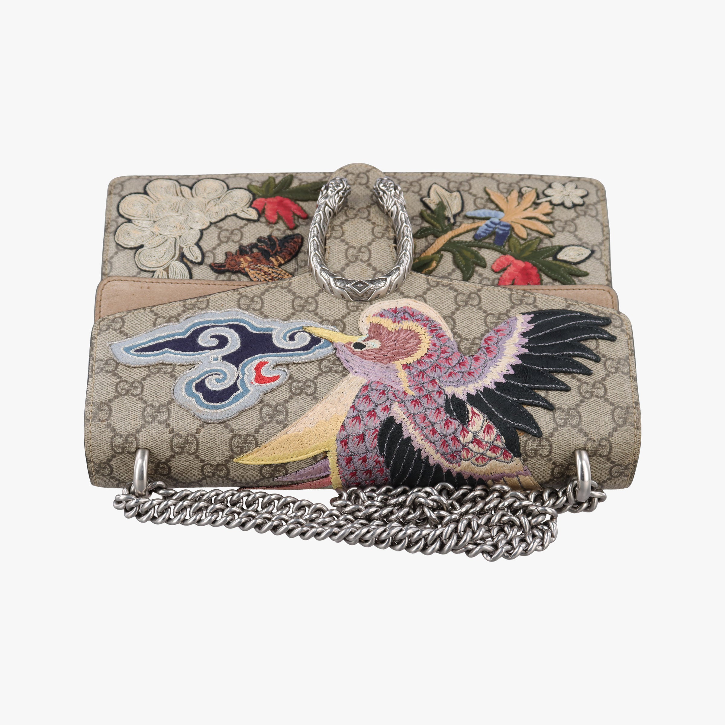Pre-owned Gucci Dionysus Multicolour PVC coated canvas×suede 403348 shoulderbag | stylenewstar