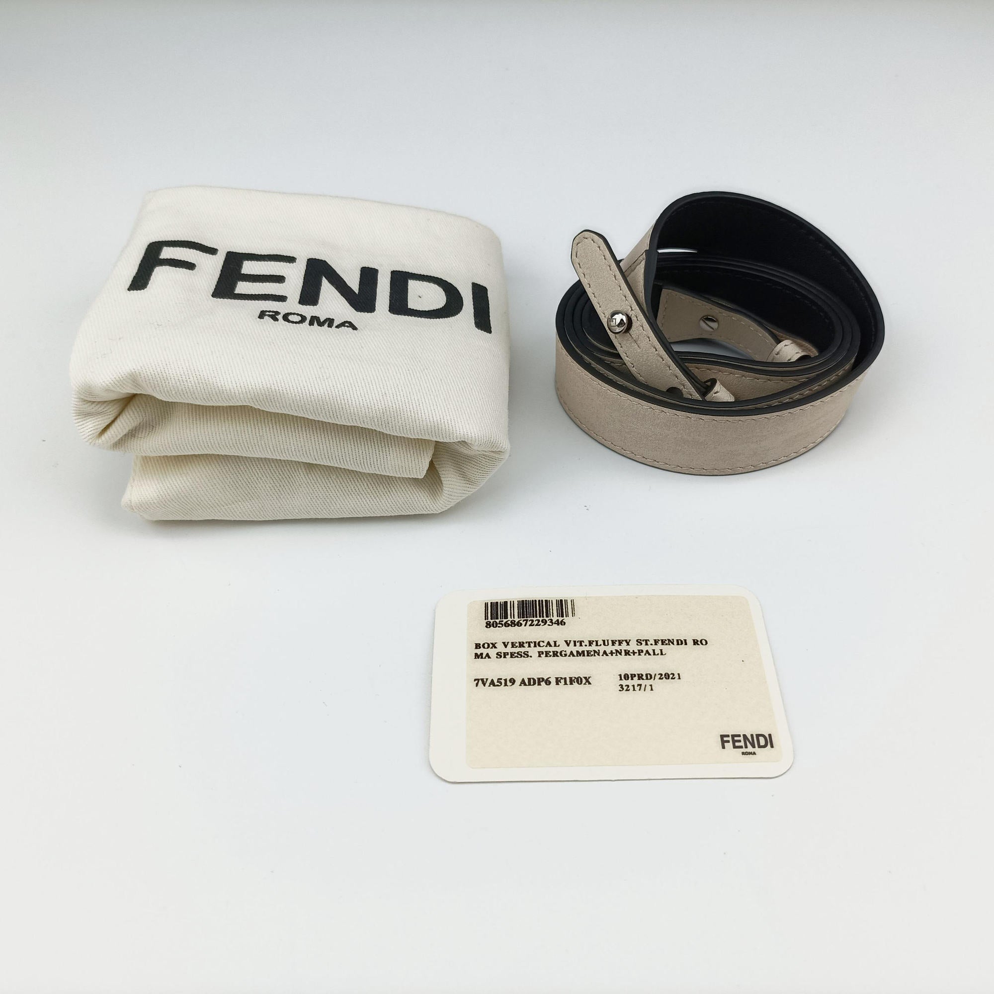 Pre-owned Fendi Vertical Box White Leather 7VA519 shoulderbag | stylenewstar