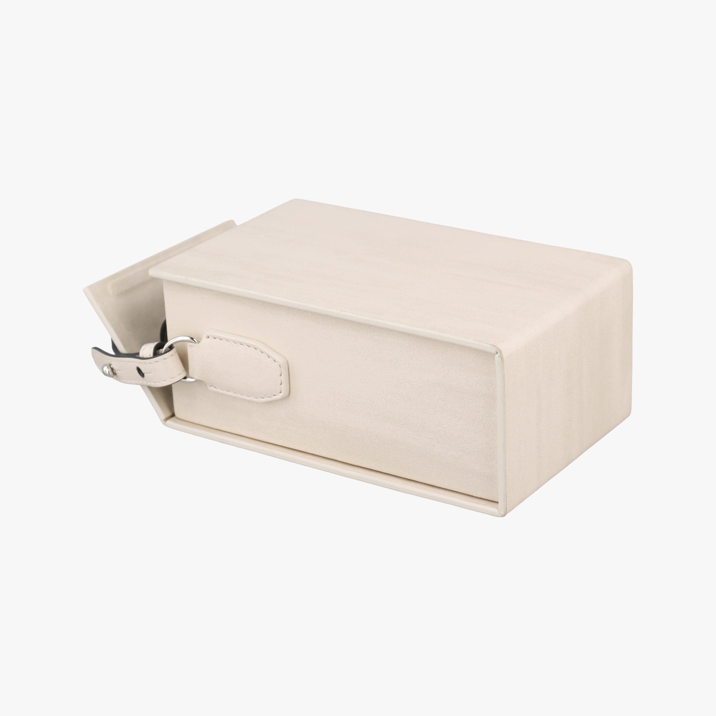 Pre-owned Fendi Vertical Box White Leather 7VA519 shoulderbag | stylenewstar