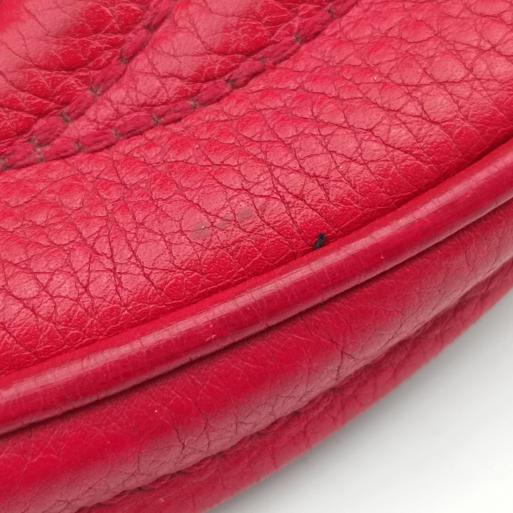 Pre-owned Gucci Soho Red Leather 353965 shoulderbag | stylenewstar