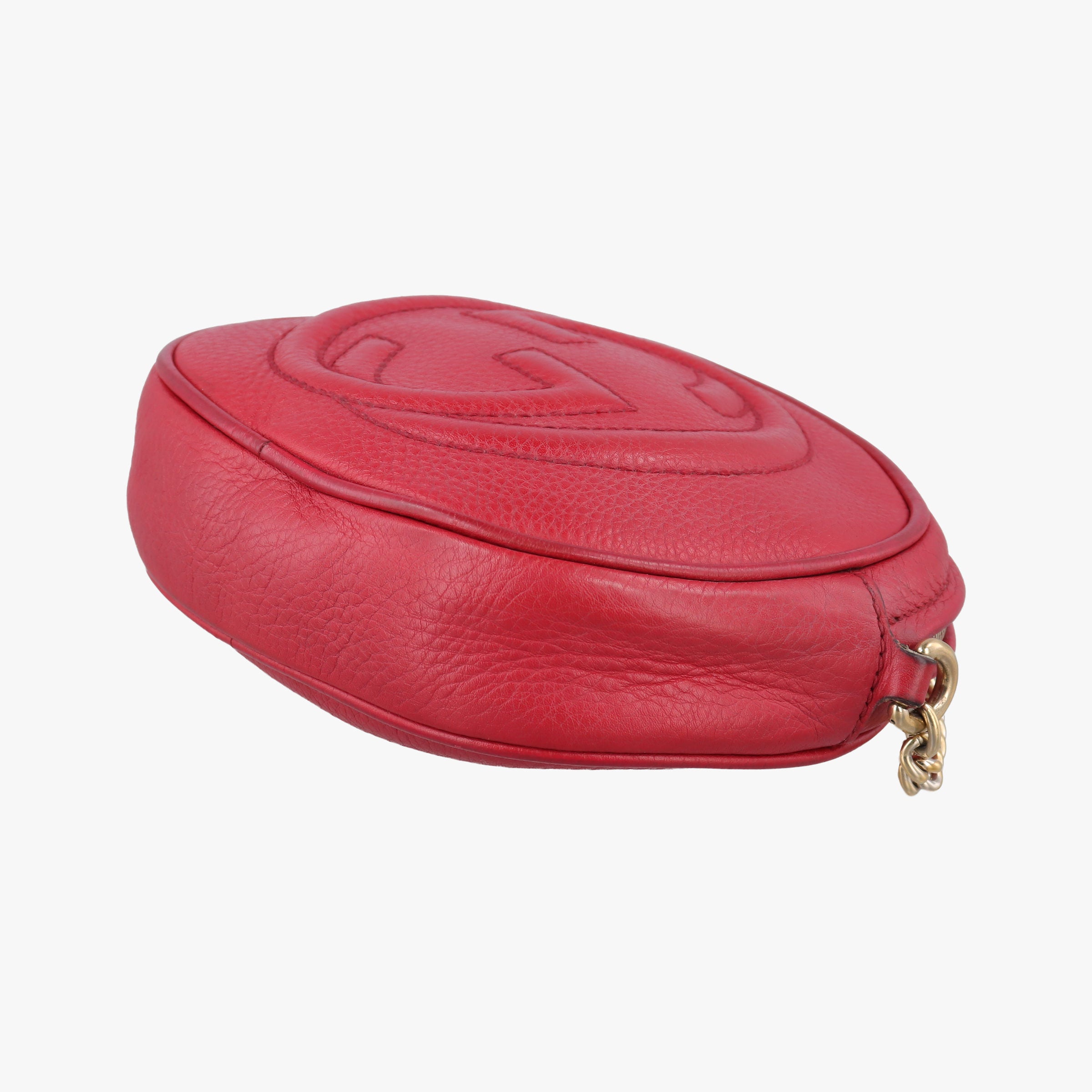 Pre-owned Gucci Soho Red Leather 353965 shoulderbag | stylenewstar