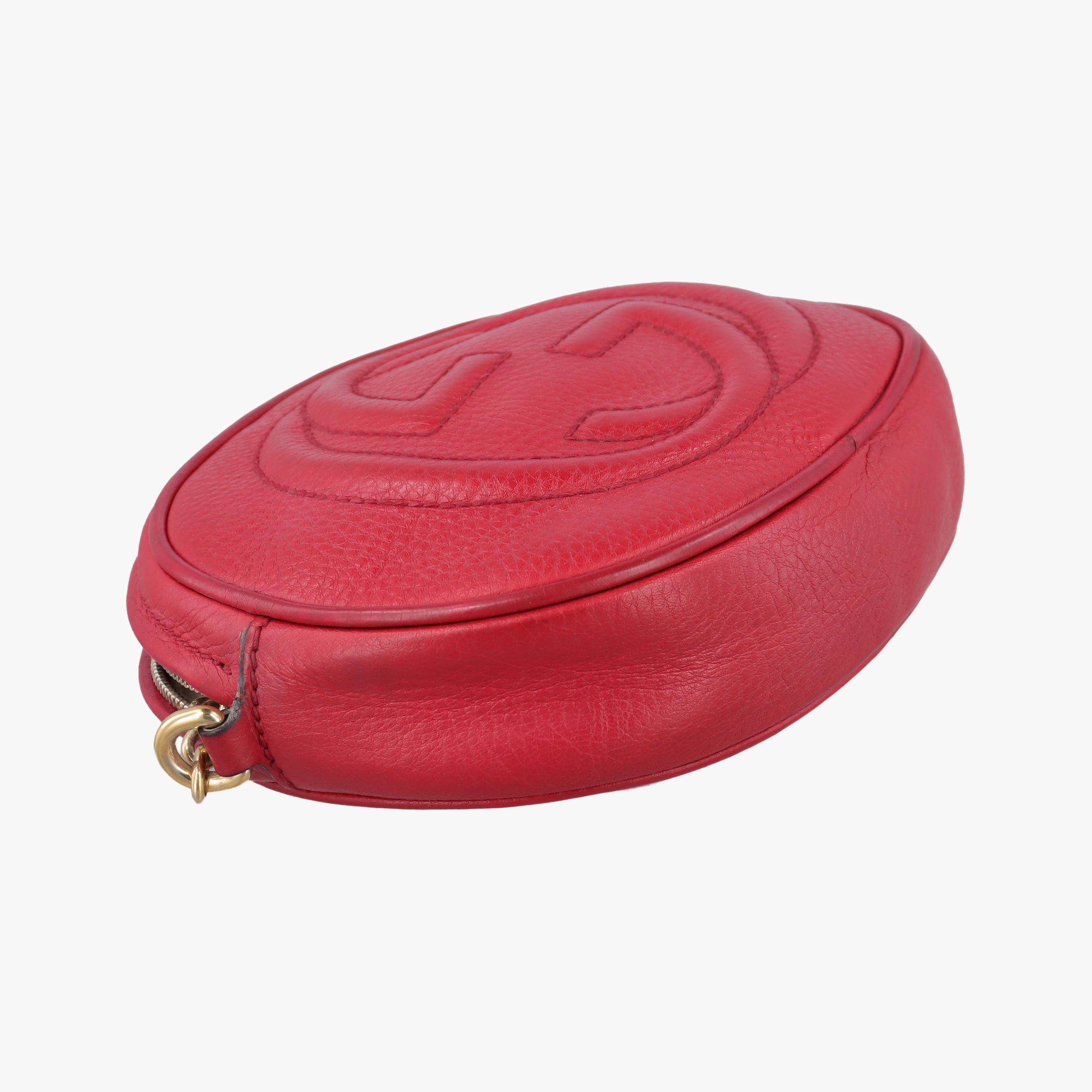 Pre-owned Gucci Soho Red Leather 353965 shoulderbag | stylenewstar