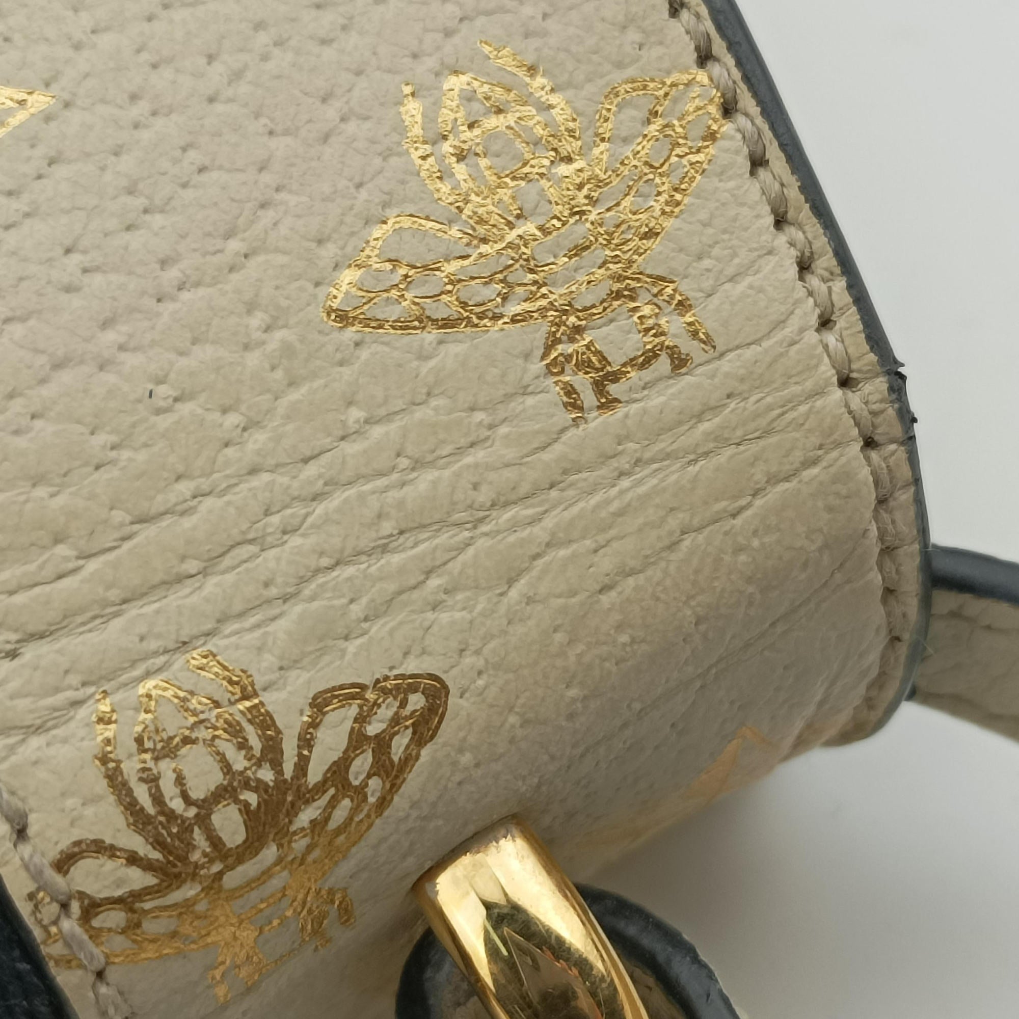 Pre-owned Gucci Sylvie Ivory×navy×red Leather 470270 shoulderbag | stylenewstar