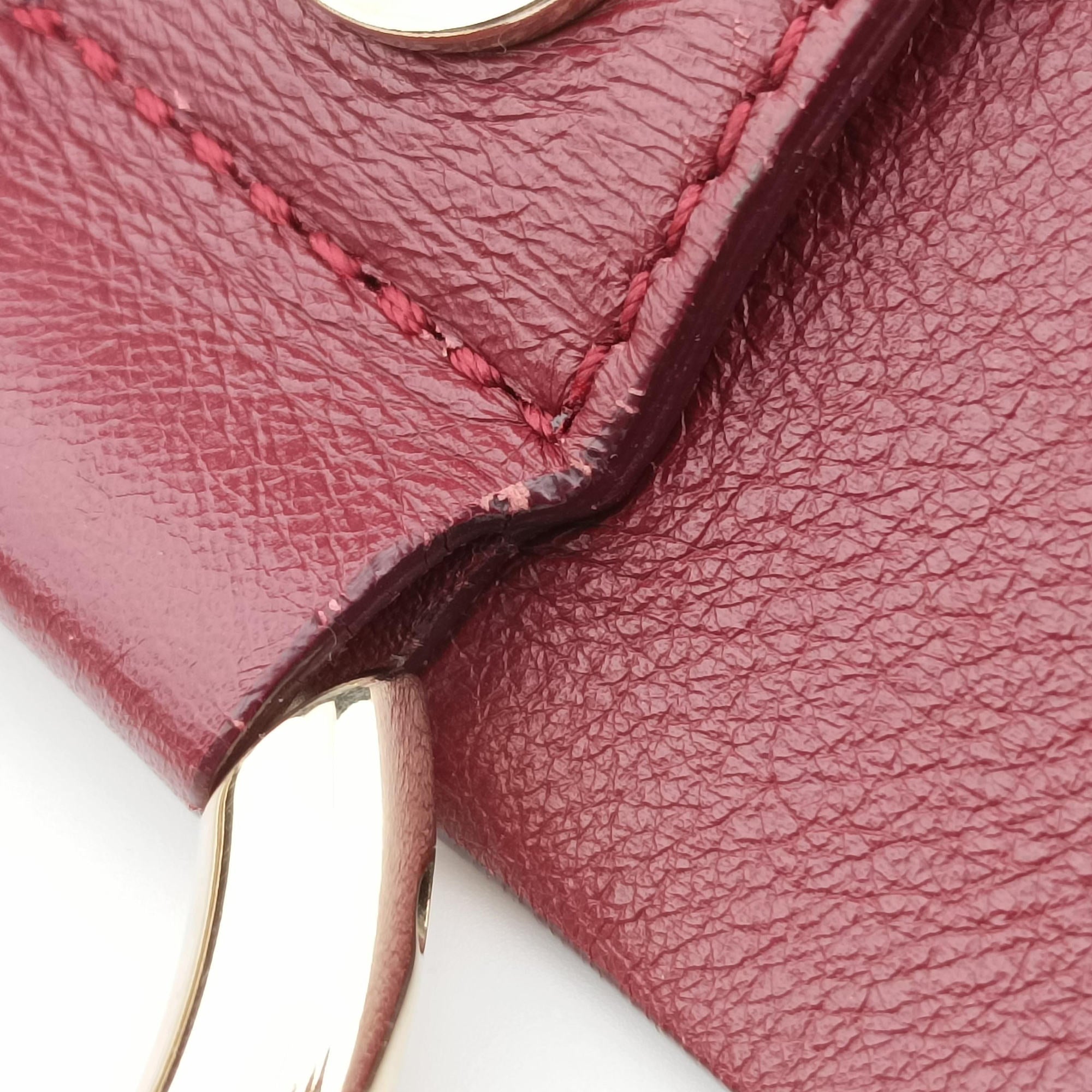 Secondhand Chloe FAYE Burgundy Suede × leather  shoulderbag | stylenewstar
