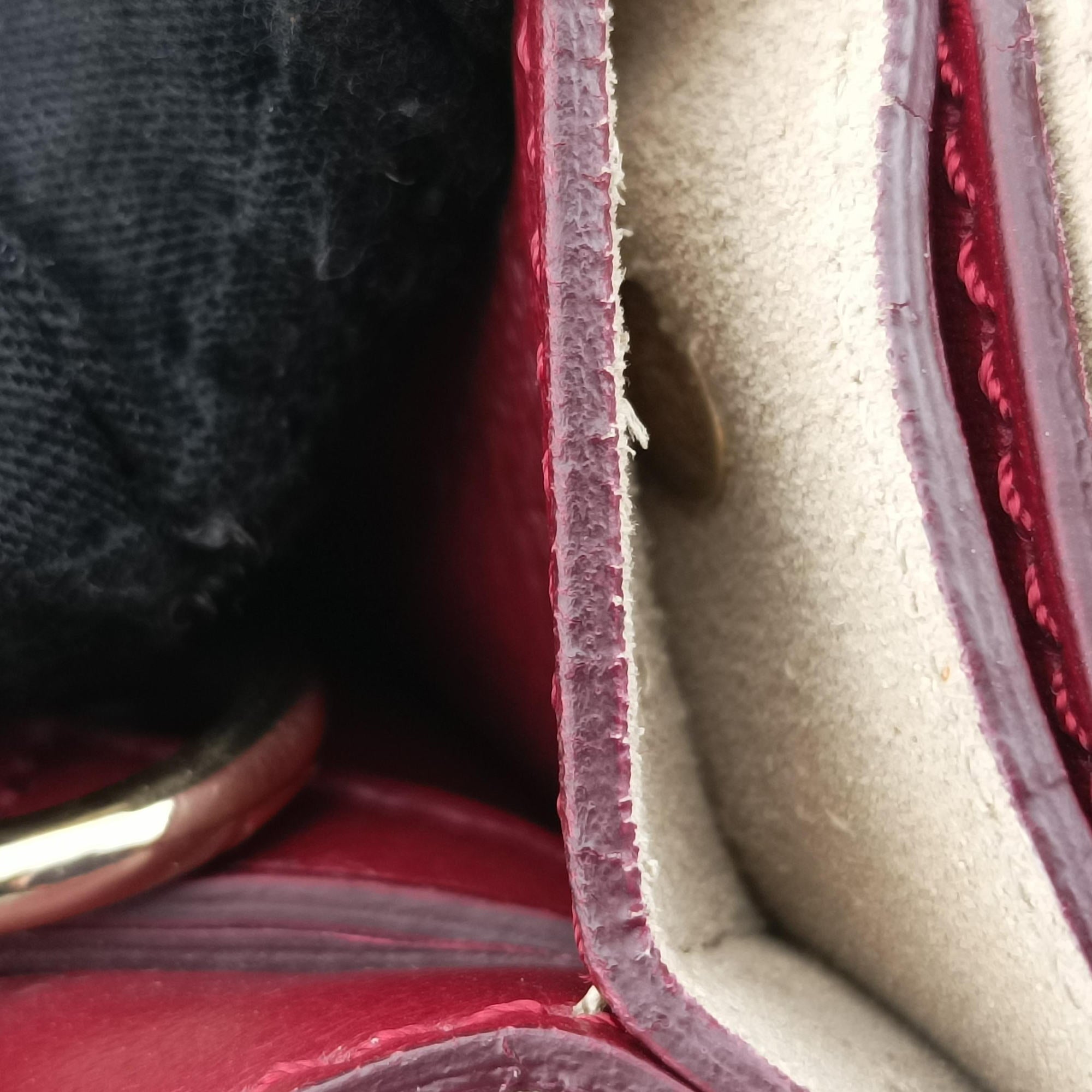 Secondhand Chloe FAYE Burgundy Suede × leather  shoulderbag | stylenewstar