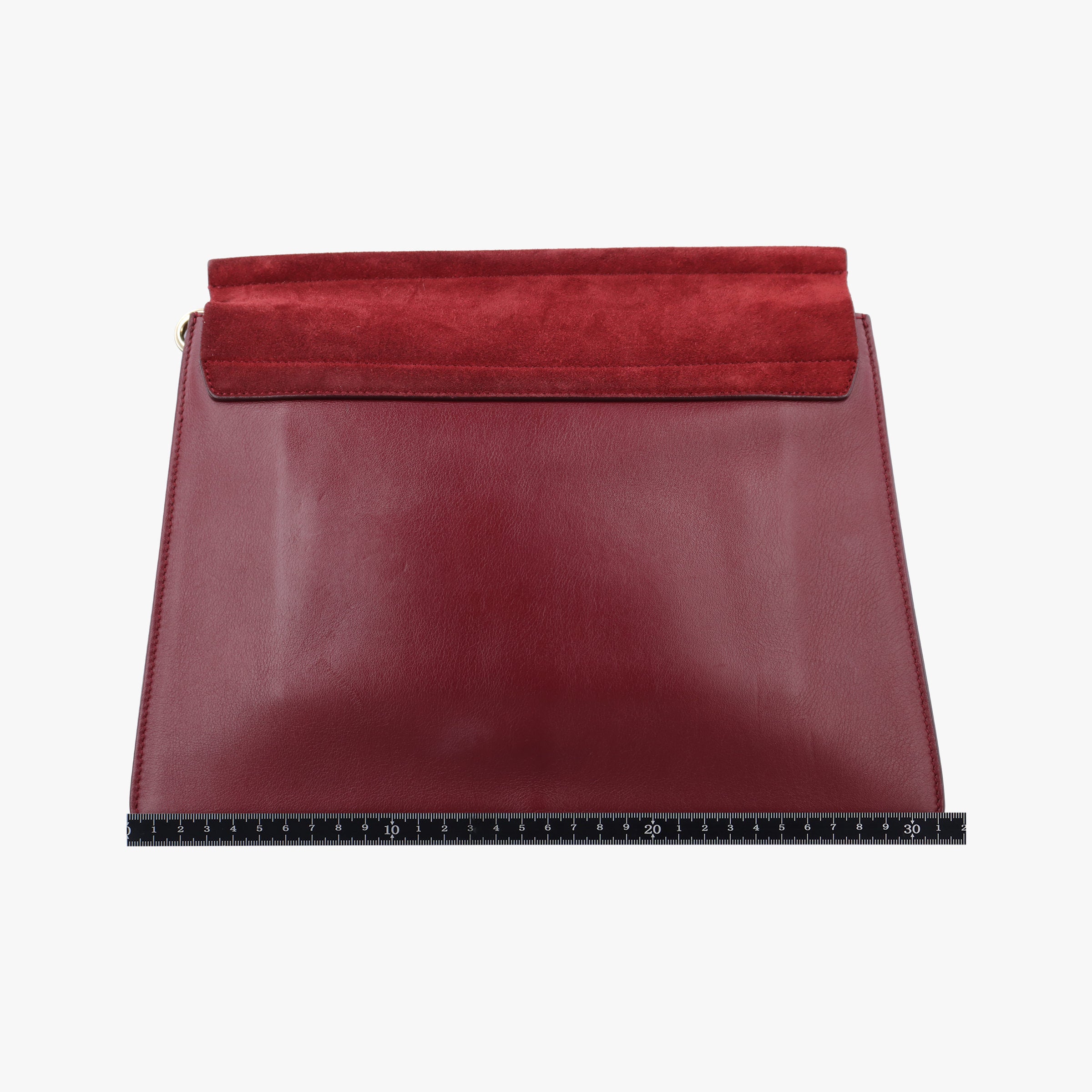 Secondhand Chloe FAYE Burgundy Suede × leather  shoulderbag | stylenewstar