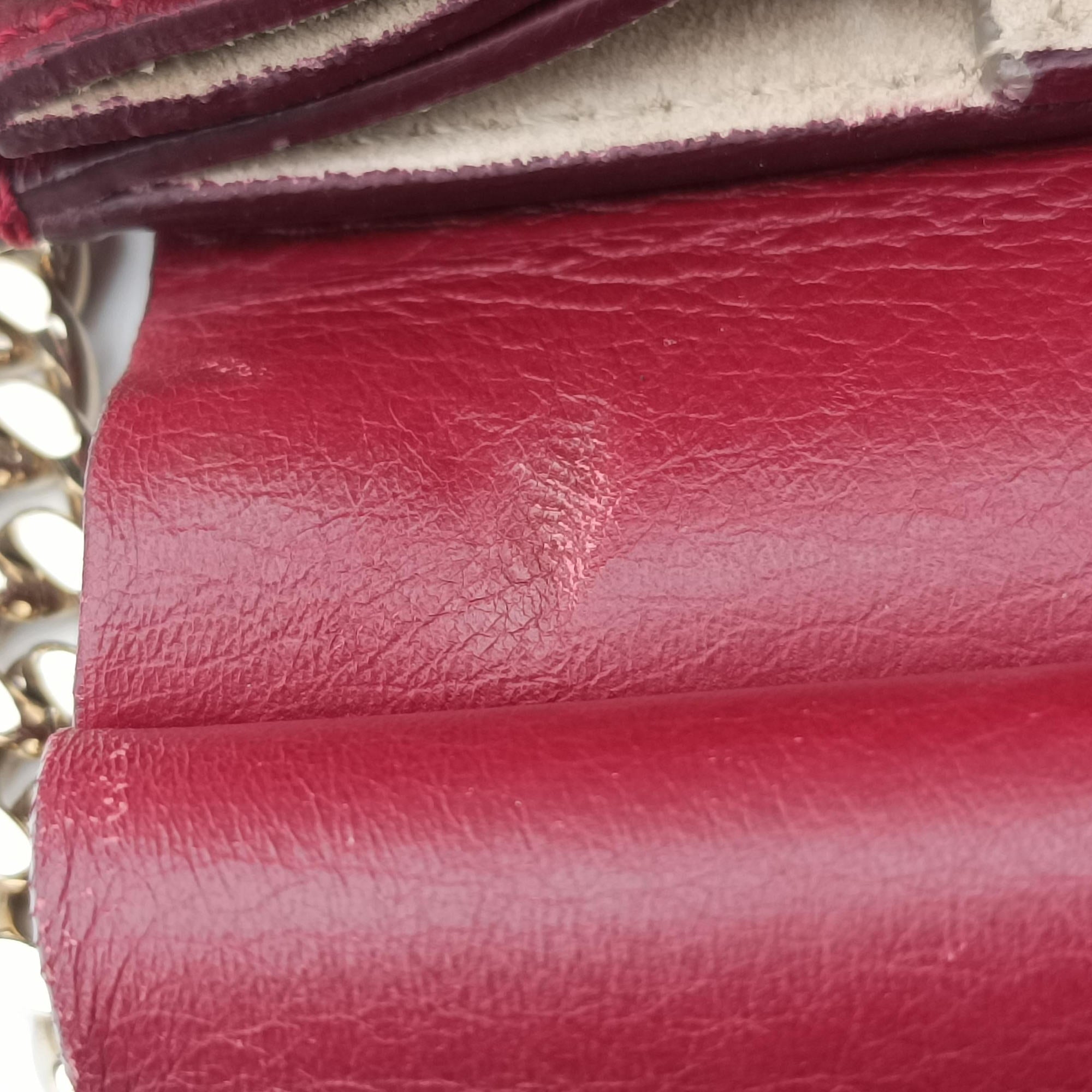 Secondhand Chloe FAYE Burgundy Suede × leather  shoulderbag | stylenewstar
