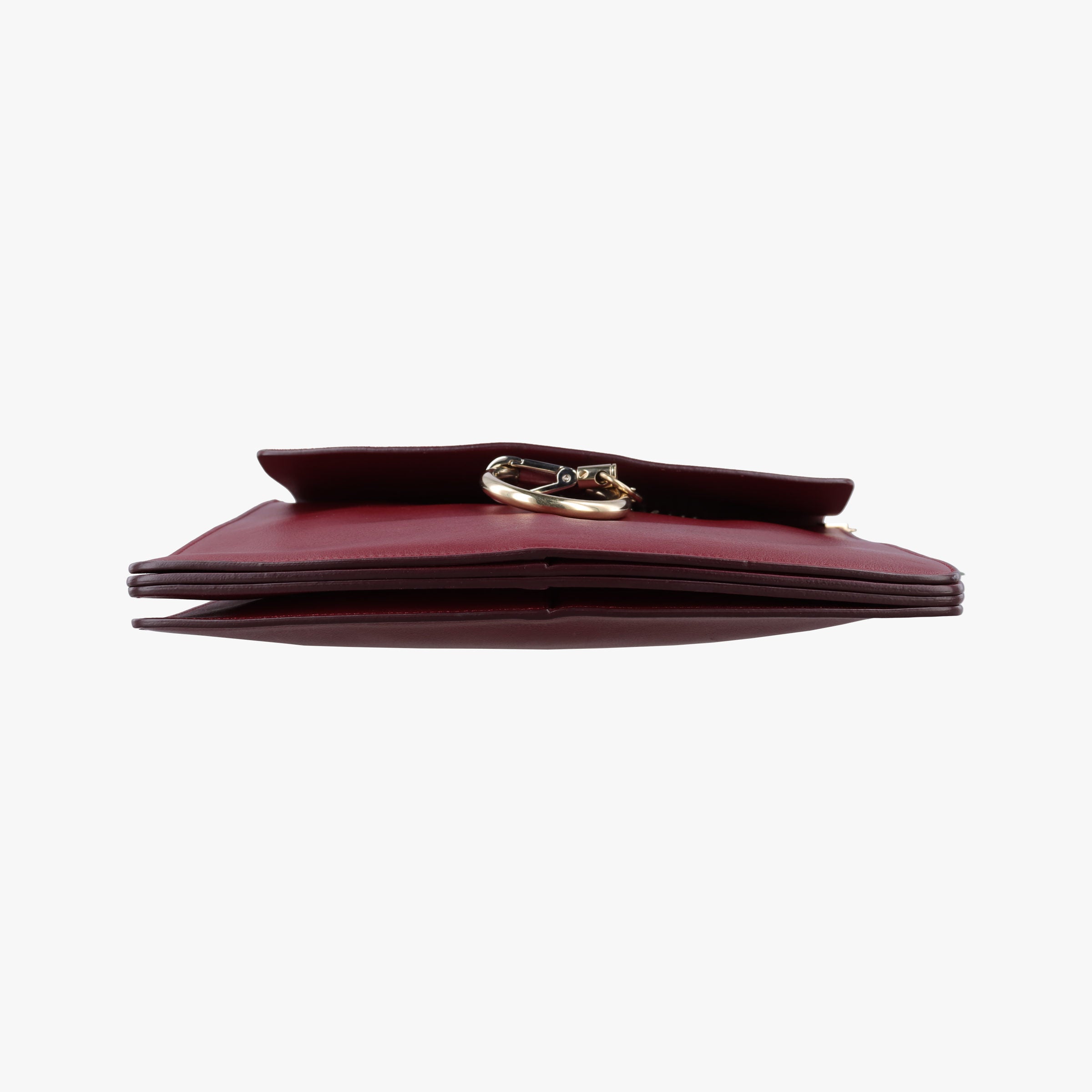 Secondhand Chloe FAYE Burgundy Suede × leather  shoulderbag | stylenewstar