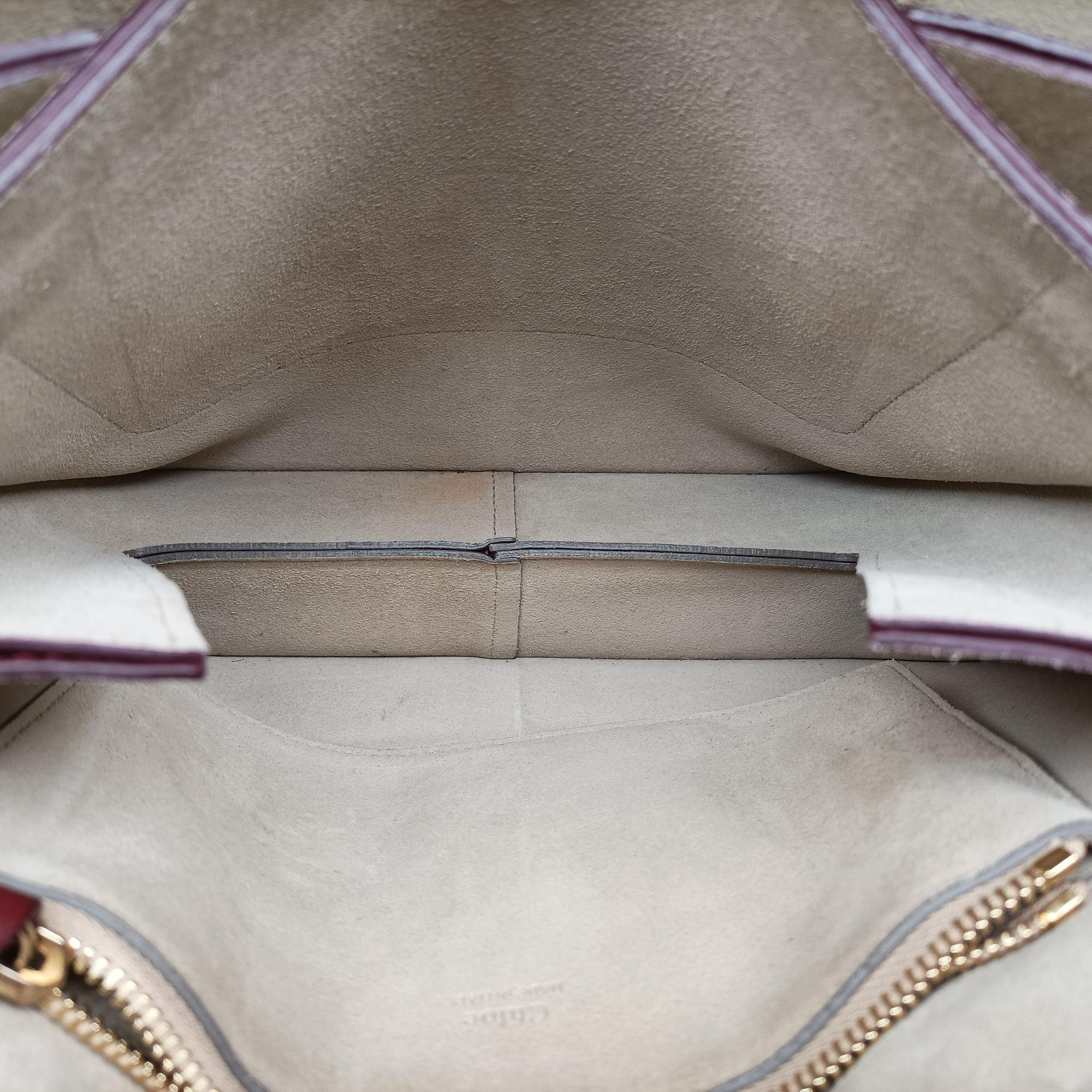 Secondhand Chloe FAYE Burgundy Suede × leather  shoulderbag | stylenewstar