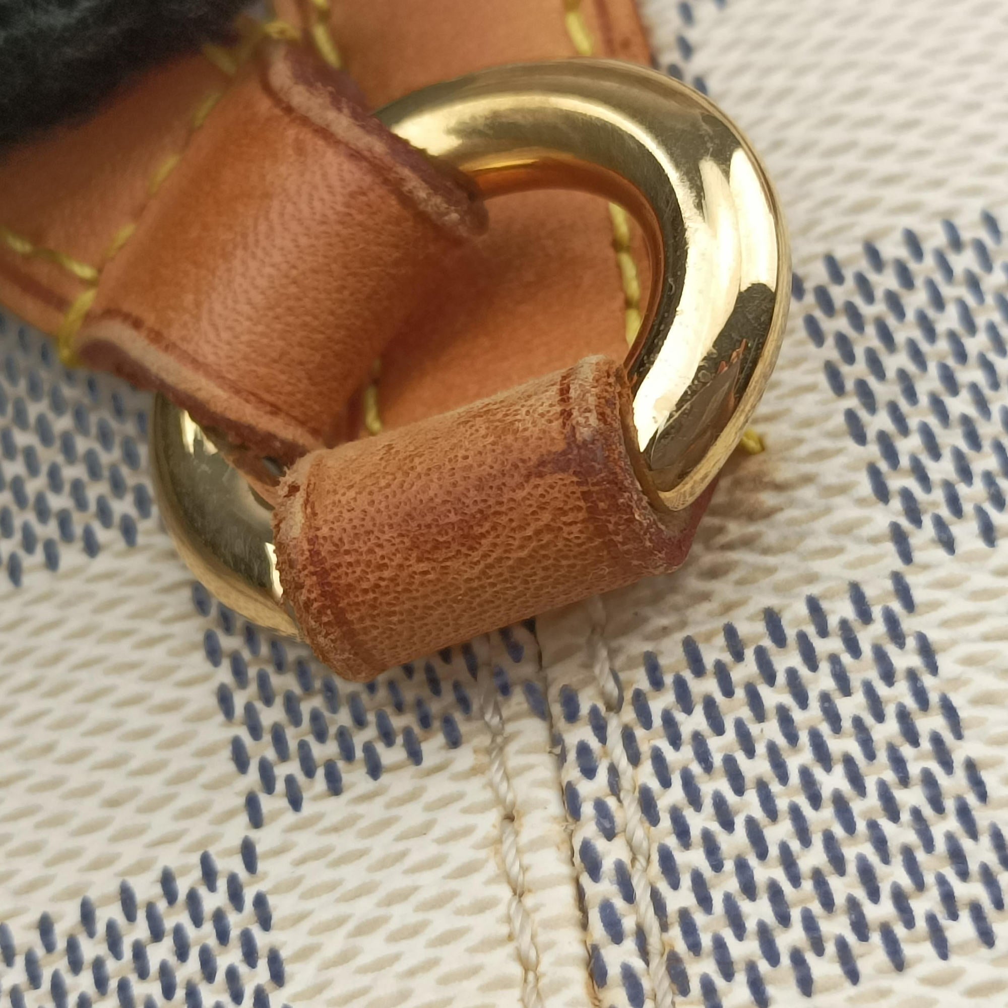 Pre-owned Louis Vuitton TOTALLY MM Azur Damier Canvas N51262 shoulderbag | stylenewstar