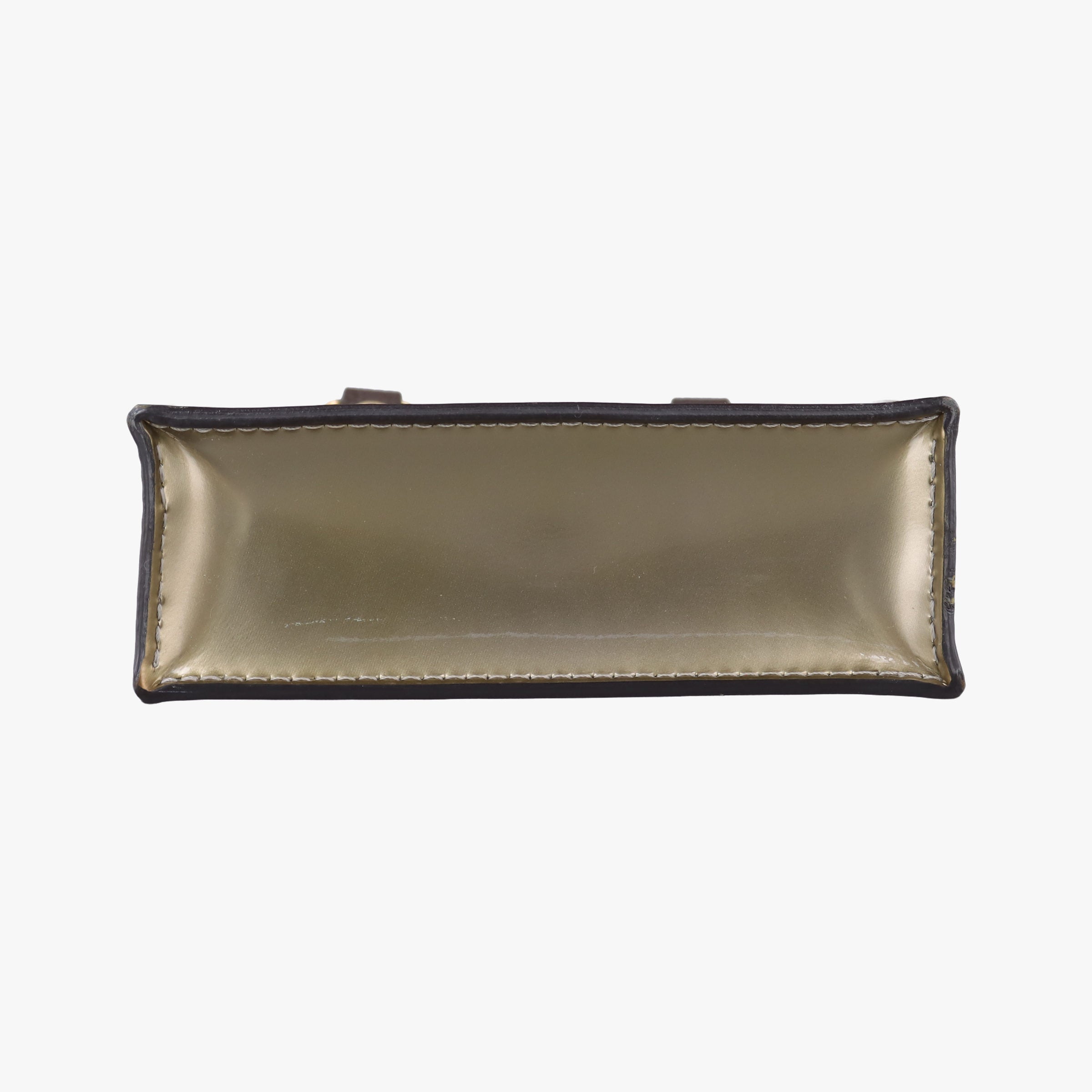 Pre-owned Louis Vuitton PETIT SAC PLAT Taupe Vernis M90564 shoulderbag | stylenewstar