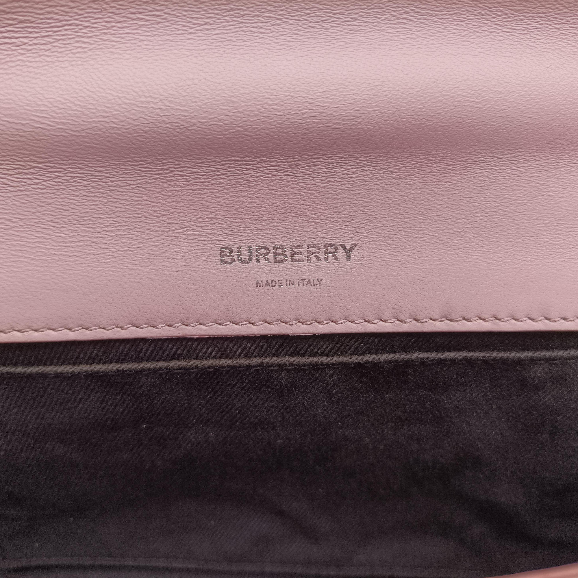 Pre-owned Burberry Lola Pink Patent  shoulderbag | stylenewstar