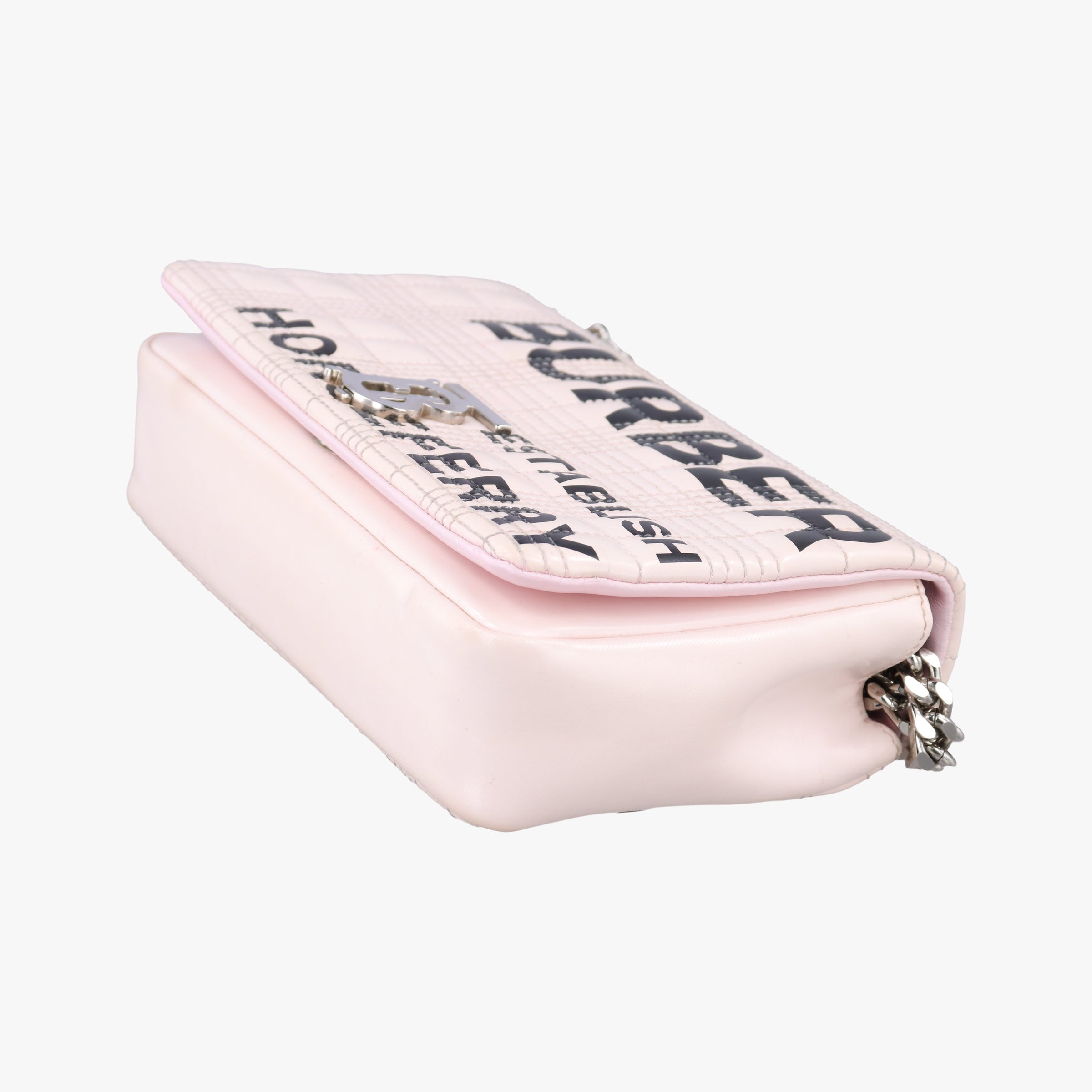 Pre-owned Burberry Lola Pink Patent  shoulderbag | stylenewstar