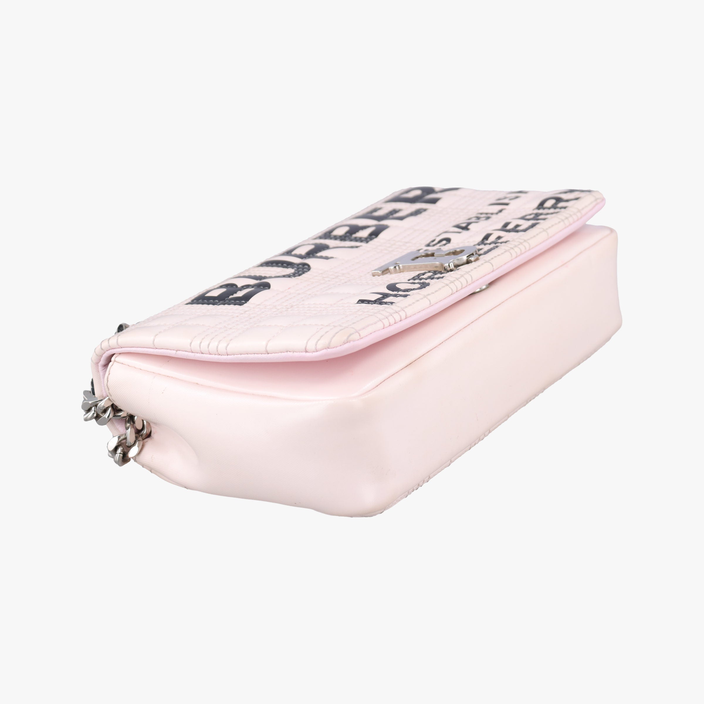 Pre-owned Burberry Lola Pink Patent  shoulderbag | stylenewstar
