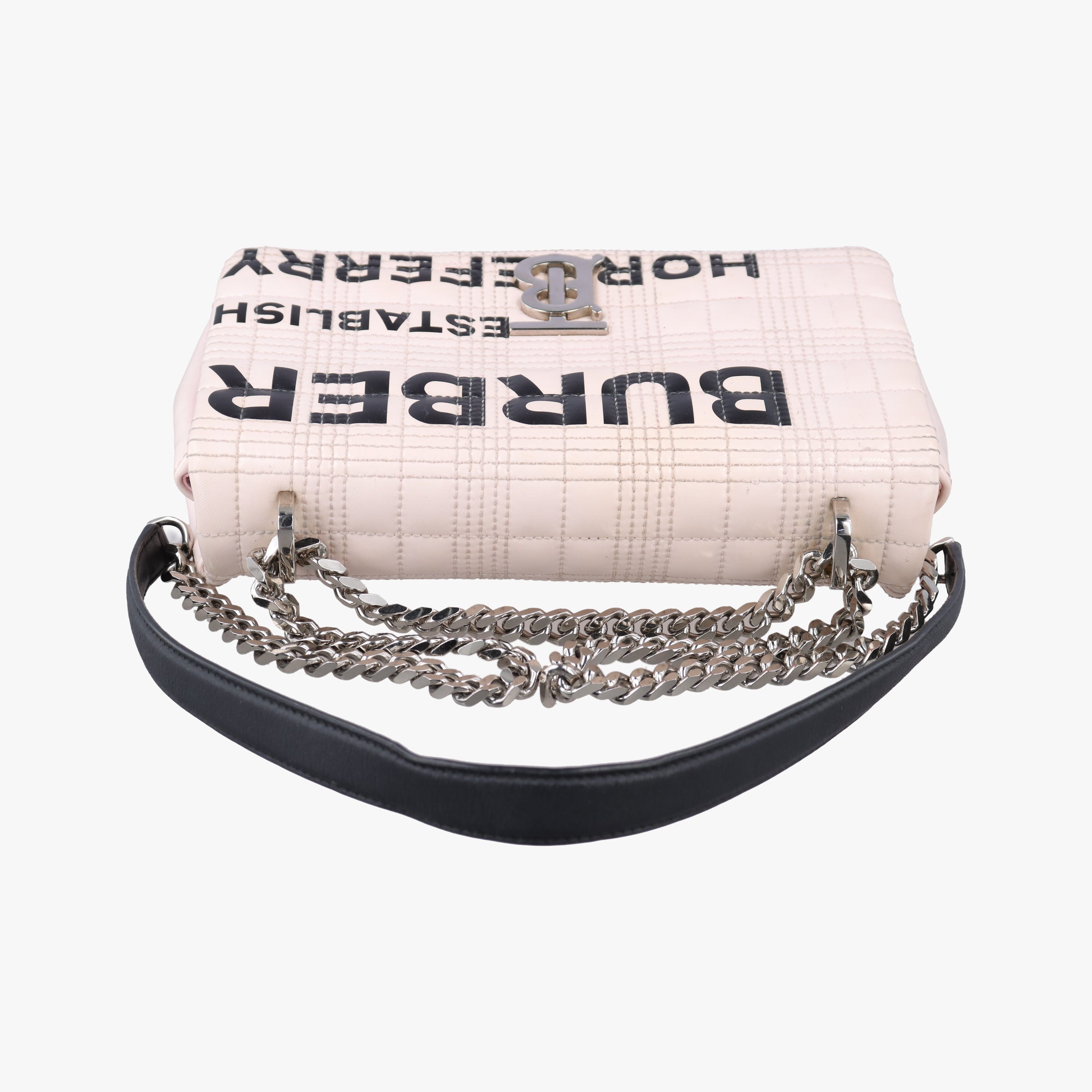 Pre-owned Burberry Lola Pink Patent  shoulderbag | stylenewstar