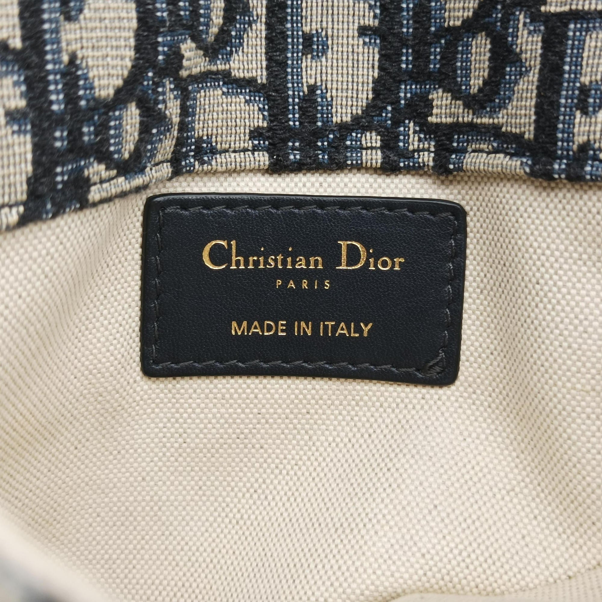 Pre-owned Christian Dior Saddle Navy Jacquard×Leather  bum bag/waist bag | stylenewstar
