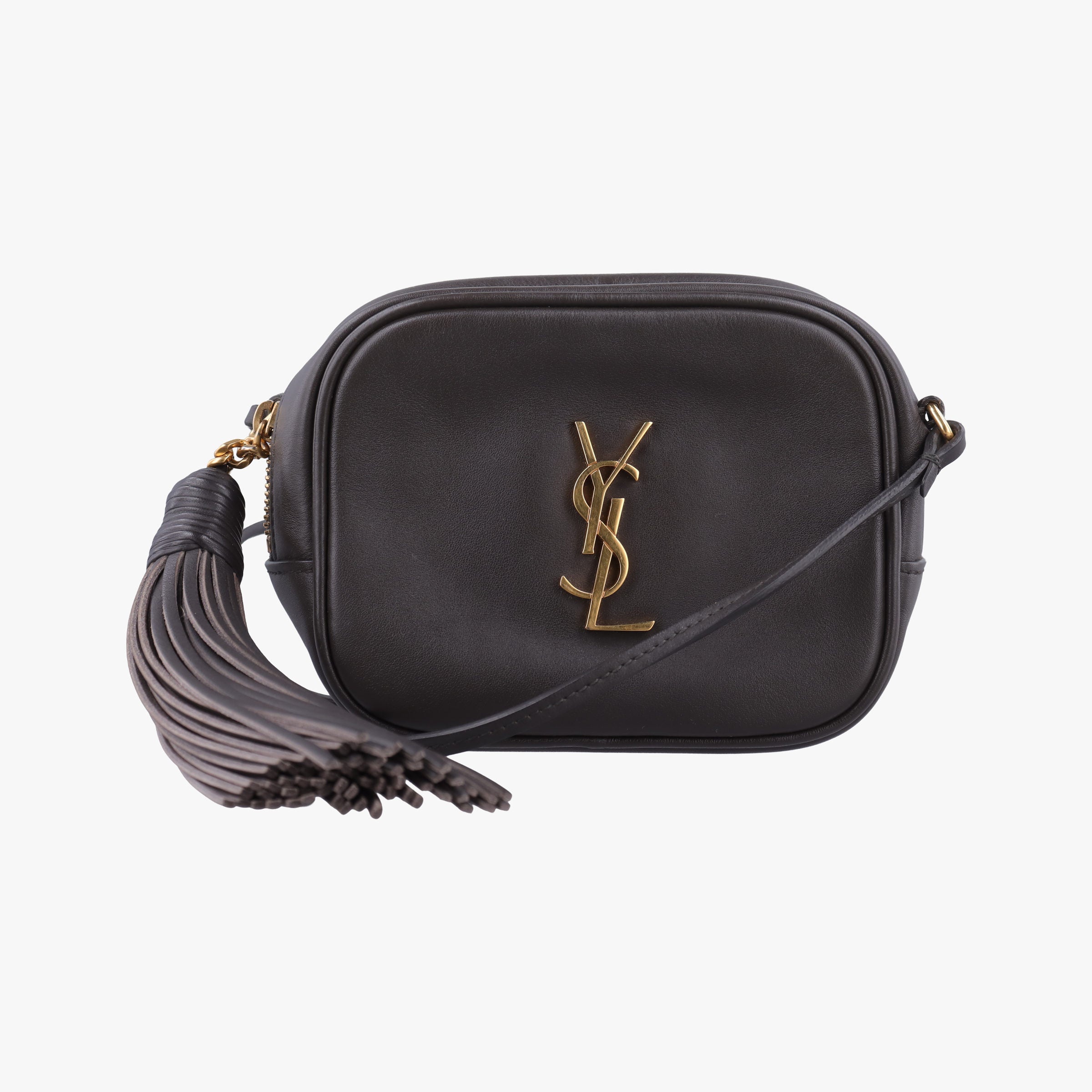 Secondhand Yves Saint Laurent Blogger Grey Leather 425317 shoulderbag | stylenewstar