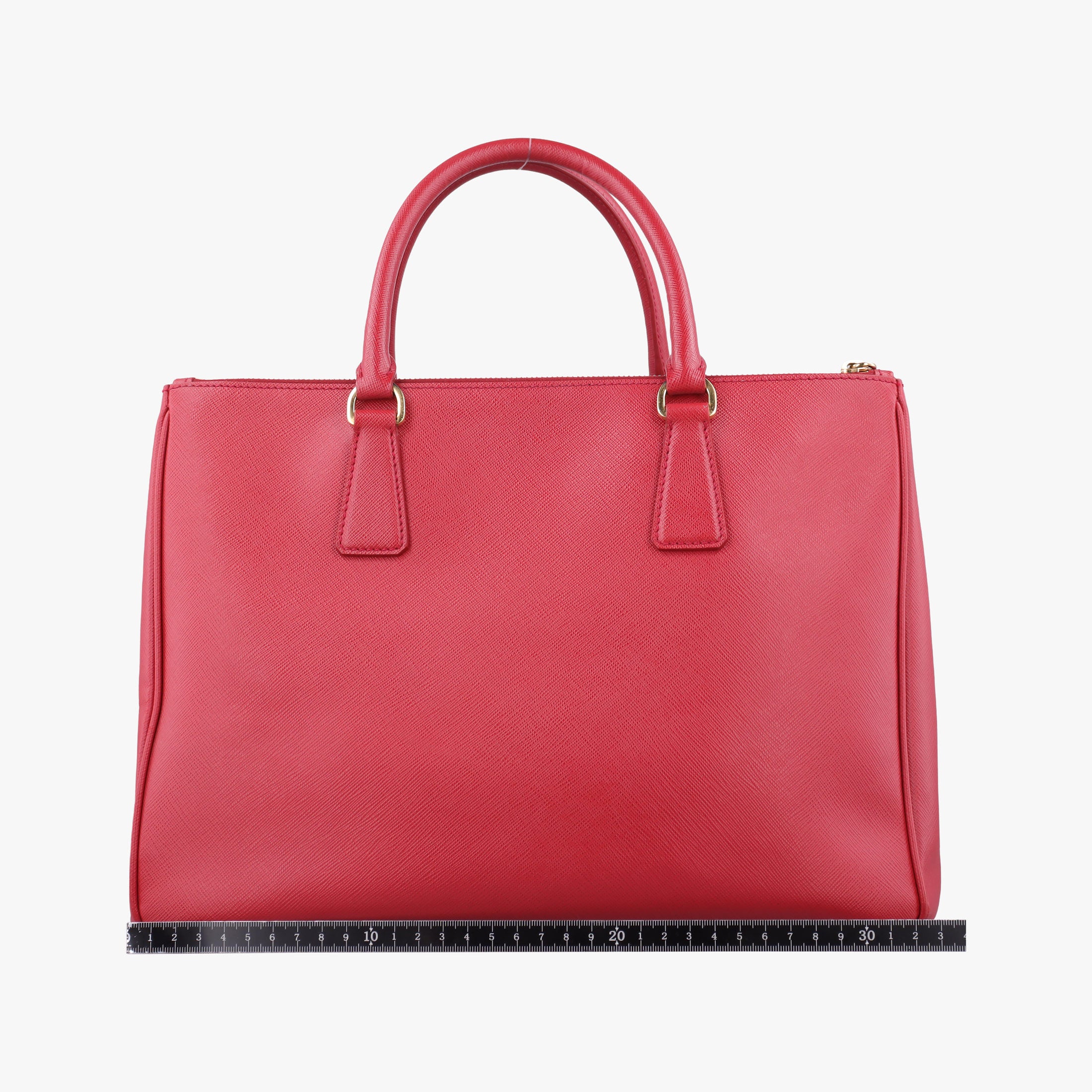 Pre-owned Prada Galleria Red SAFFIANO Leather BN1786 handbag | stylenewstar