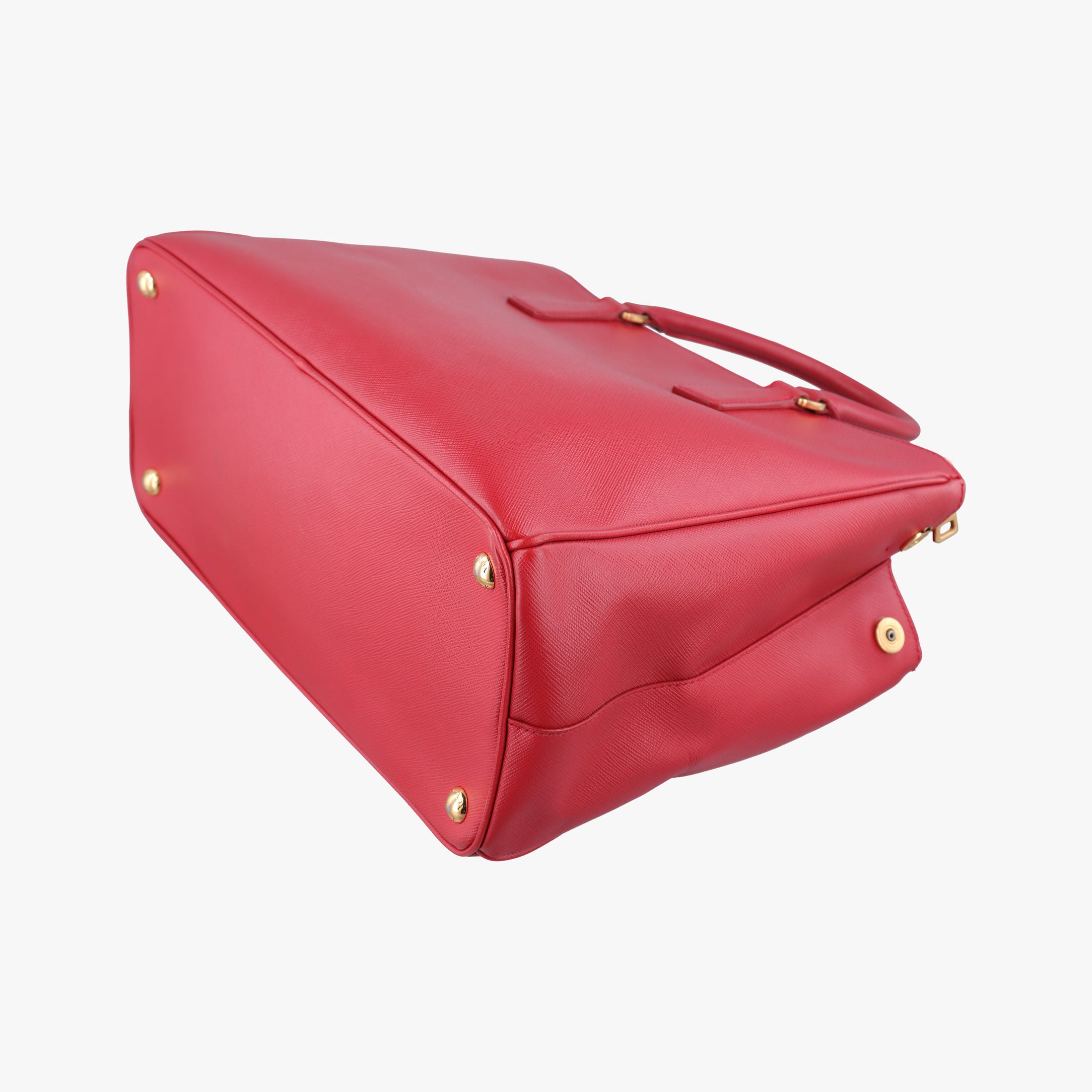 Pre-owned Prada Galleria Red SAFFIANO Leather BN1786 handbag | stylenewstar