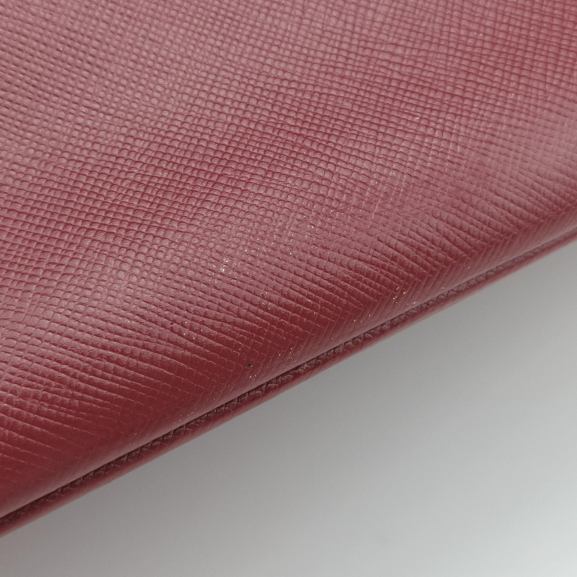 Secondhand Prada Galleria Burgundy SAFFIANO Leather BN1874 handbag | stylenewstar