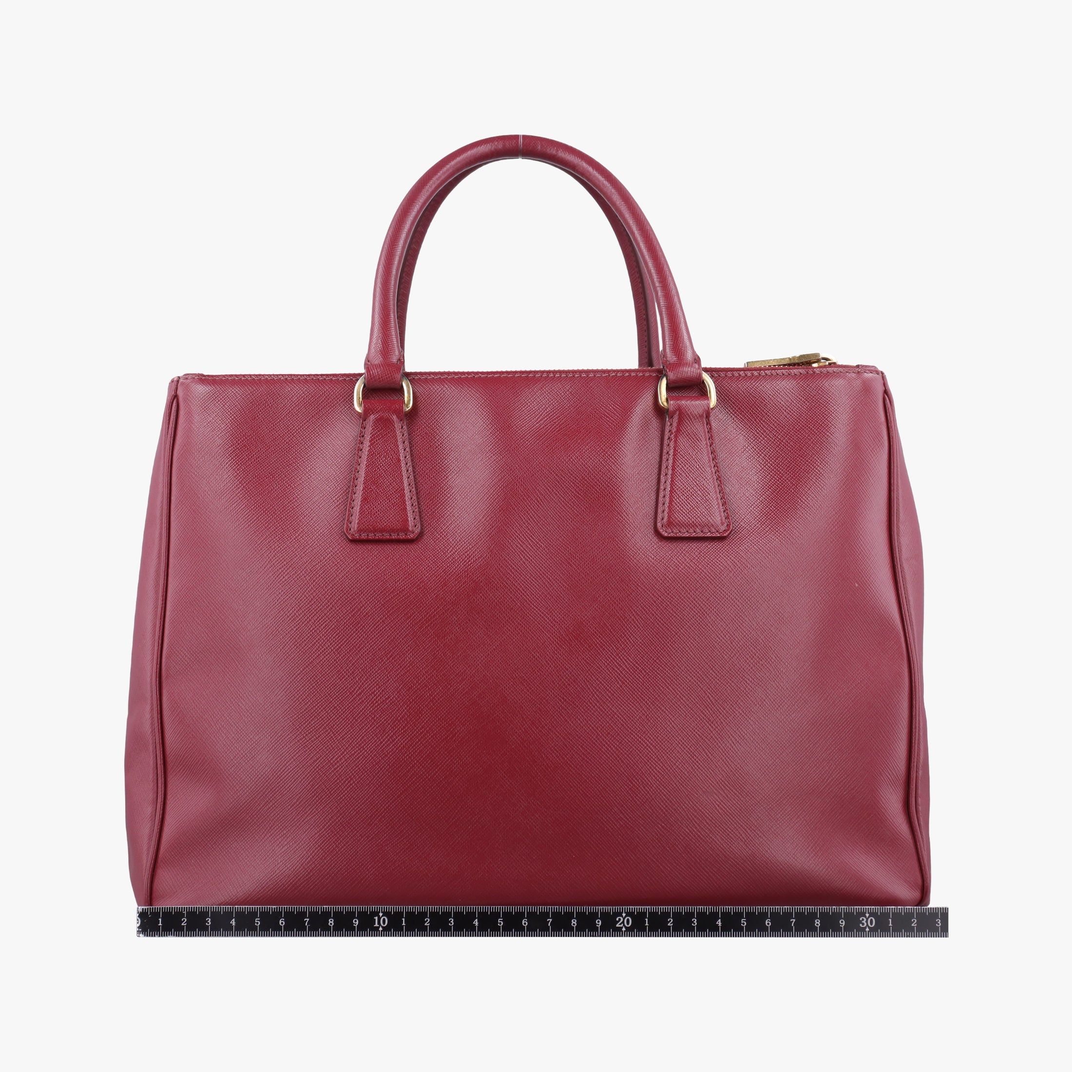 Secondhand Prada Galleria Burgundy SAFFIANO Leather BN1874 handbag | stylenewstar