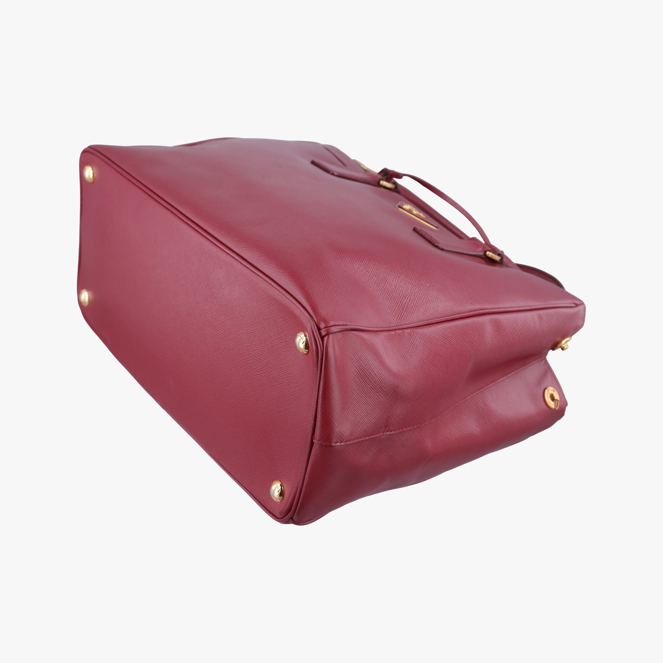Secondhand Prada Galleria Burgundy SAFFIANO Leather BN1874 handbag | stylenewstar
