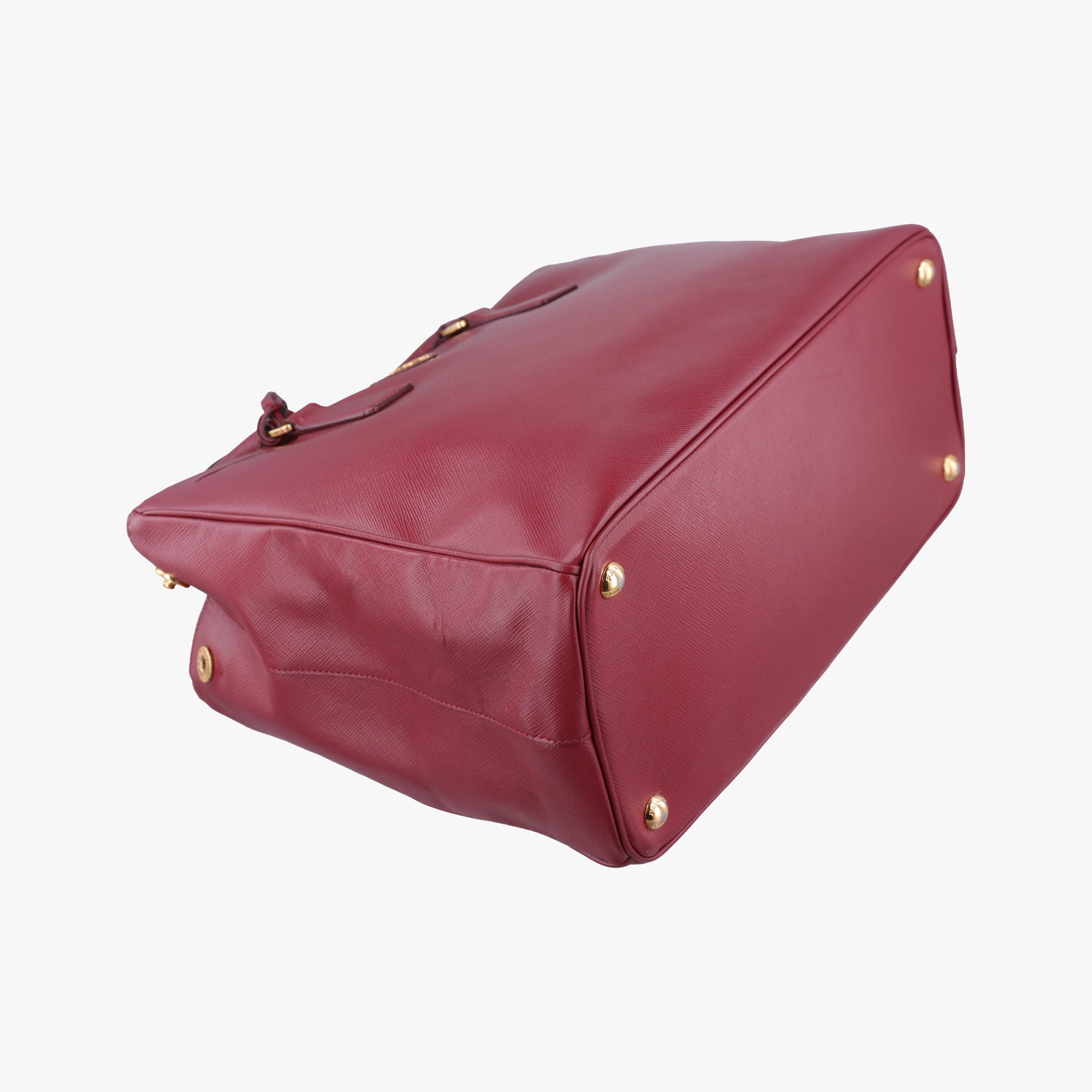 Secondhand Prada Galleria Burgundy SAFFIANO Leather BN1874 handbag | stylenewstar