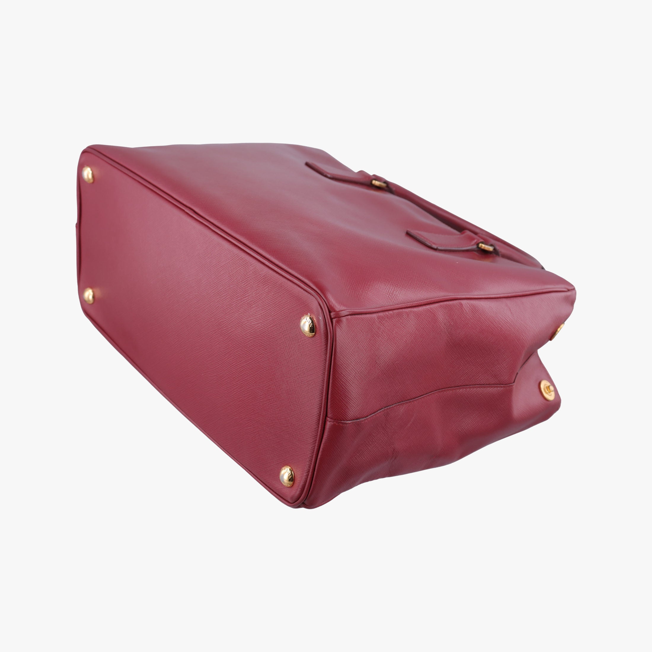 Secondhand Prada Galleria Burgundy SAFFIANO Leather BN1874 handbag | stylenewstar
