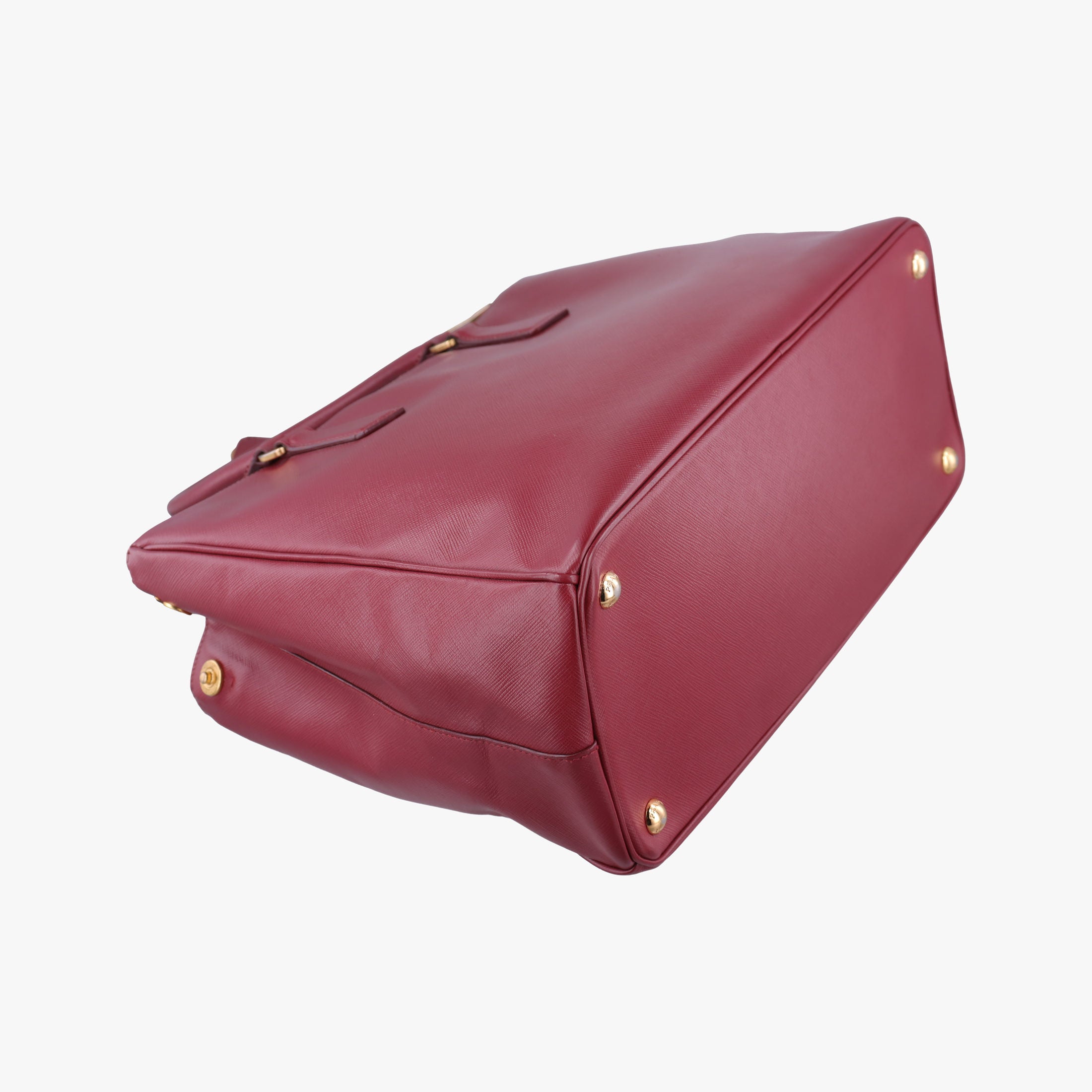 Secondhand Prada Galleria Burgundy SAFFIANO Leather BN1874 handbag | stylenewstar