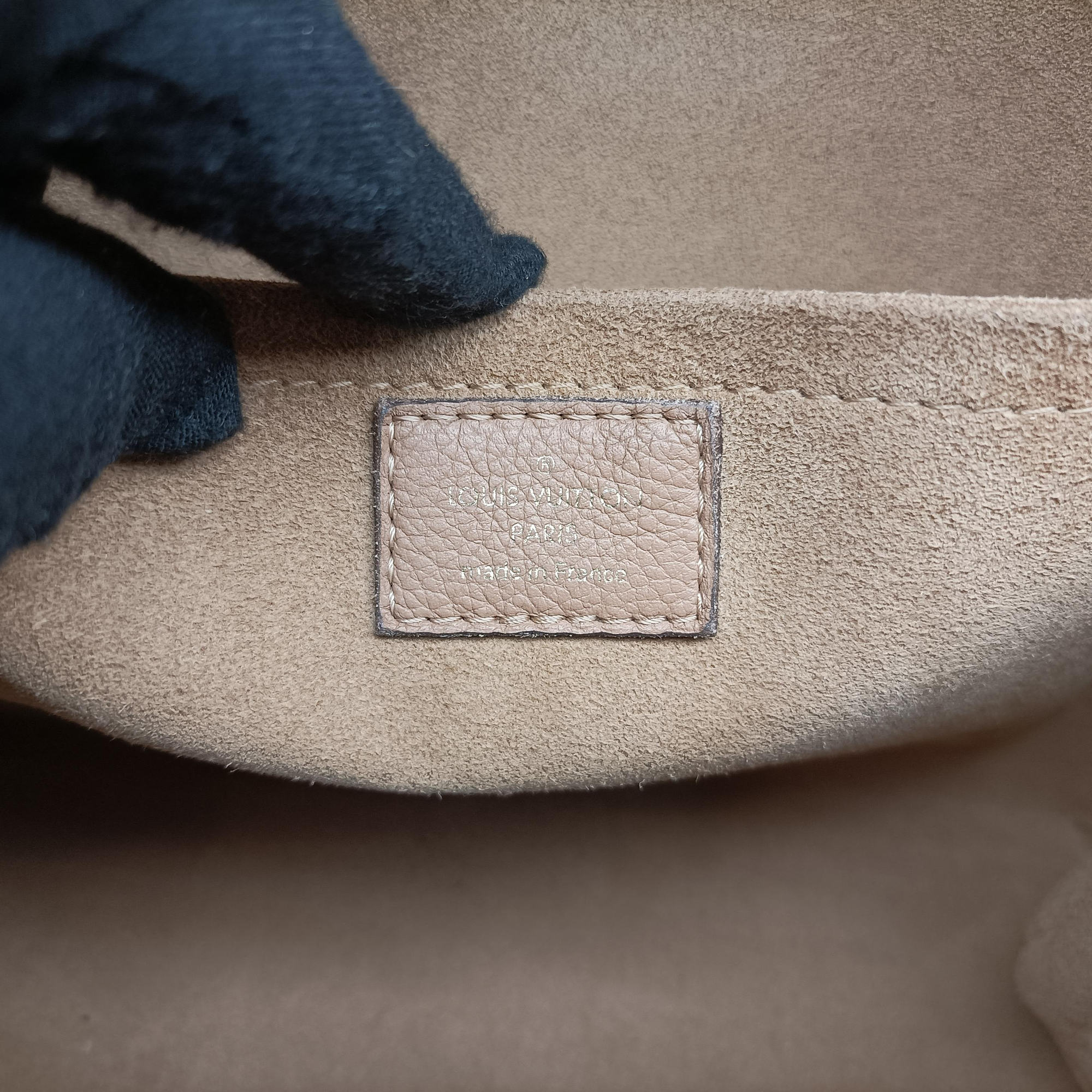 Pre-owned Louis Vuitton MARIGNAN brown×SESAME Monogram Canvas×calf leather M44257 shoulderbag | stylenewstar