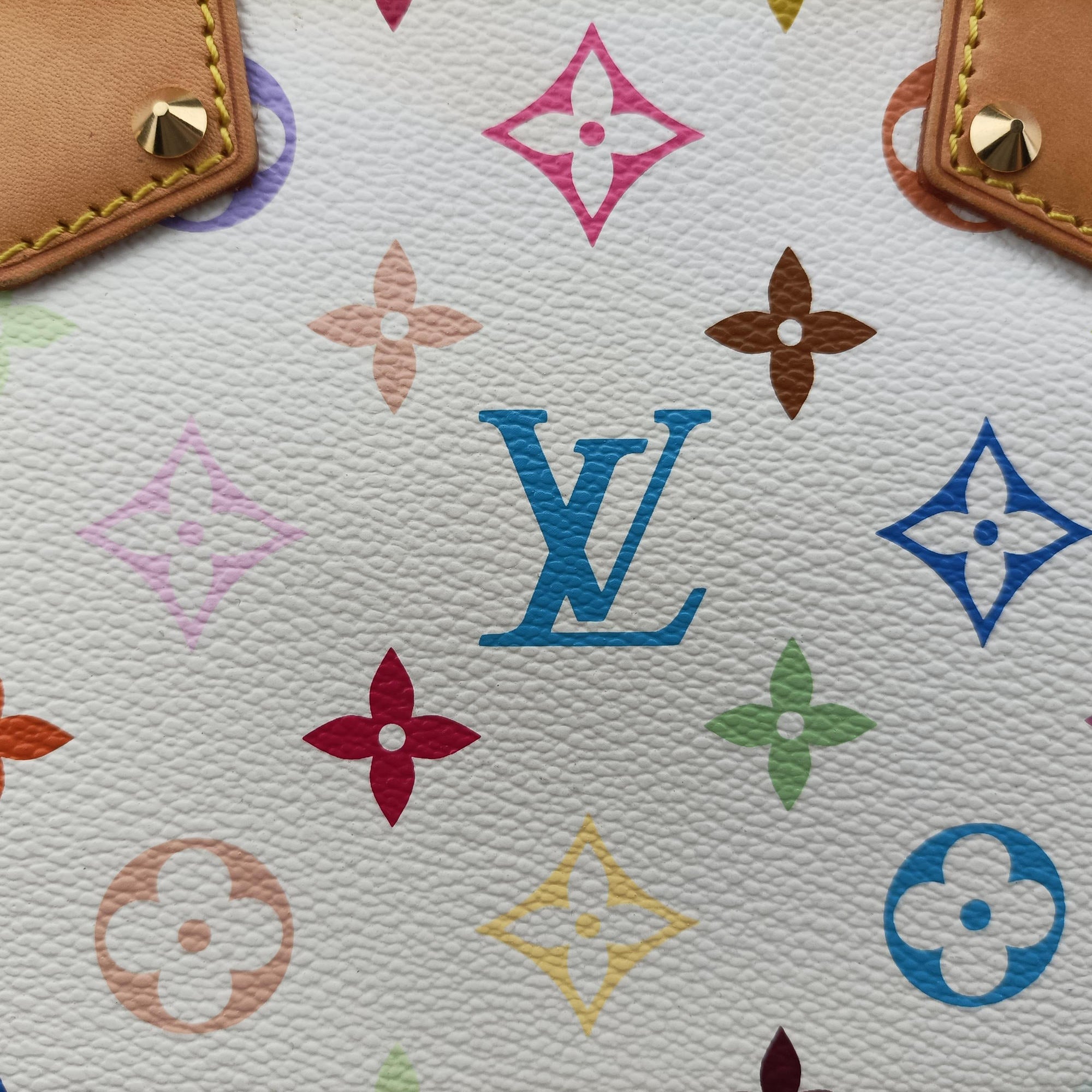Pre-owned Louis Vuitton Alma PM white Monogram Multicolor M92647 handbag | stylenewstar