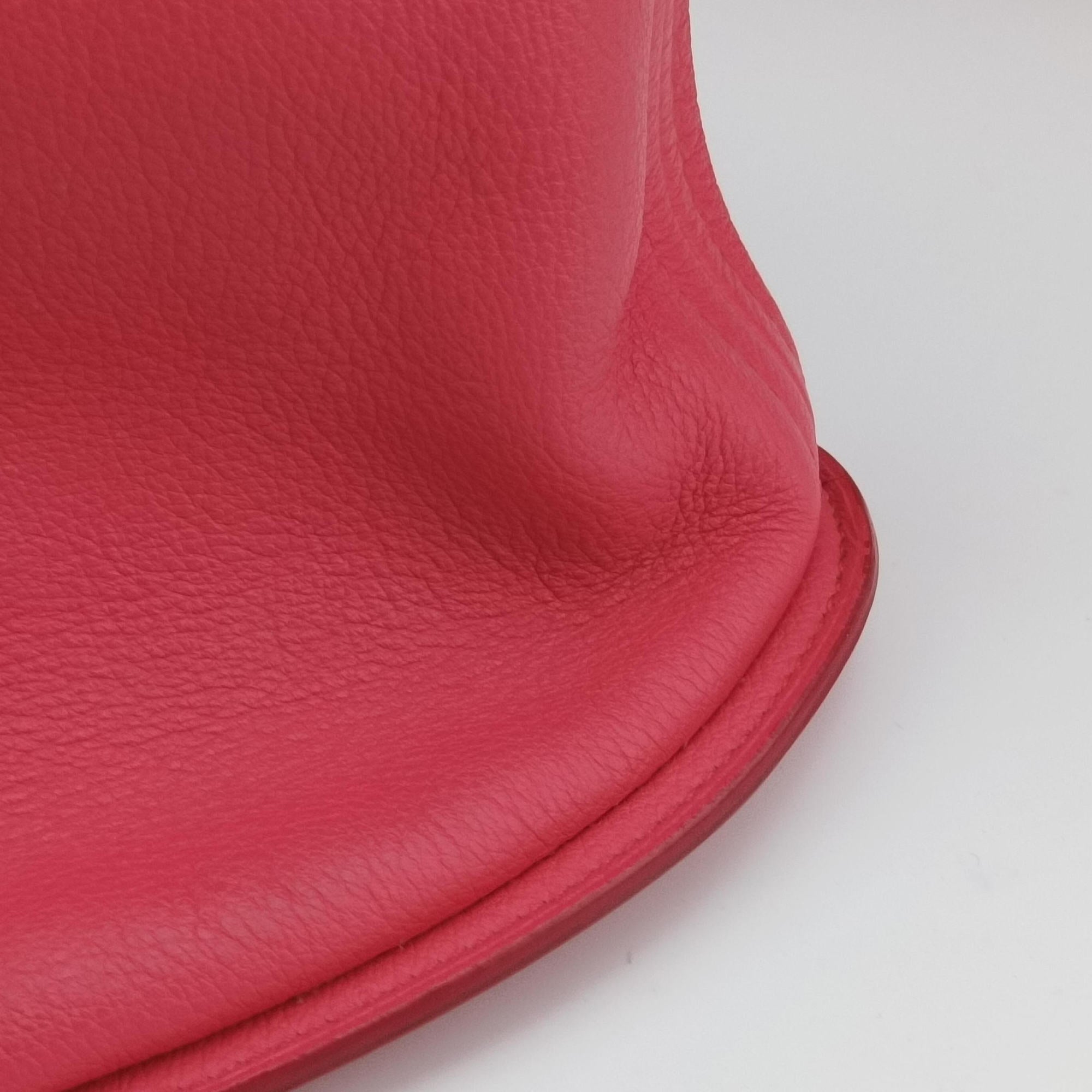 Pre-owned Delvaux Pin  Mini Bucket Pink Leather  shoulderbag | stylenewstar