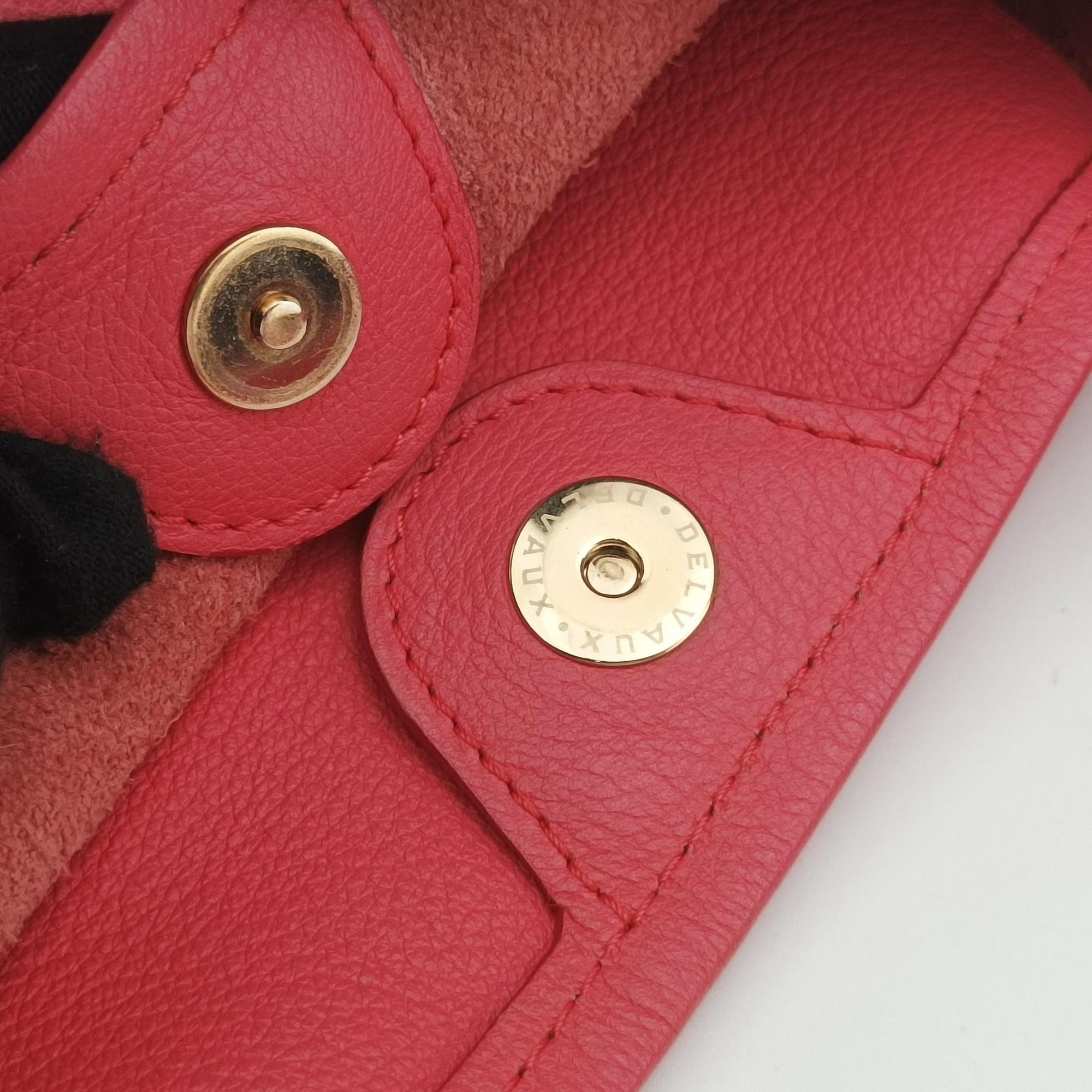 Pre-owned Delvaux Pin  Mini Bucket Pink Leather  shoulderbag | stylenewstar