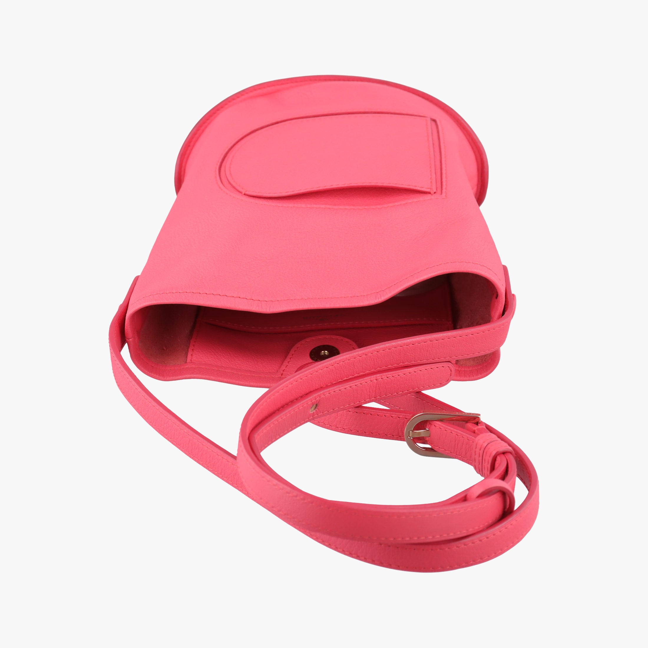 Pre-owned Delvaux Pin  Mini Bucket Pink Leather  shoulderbag | stylenewstar
