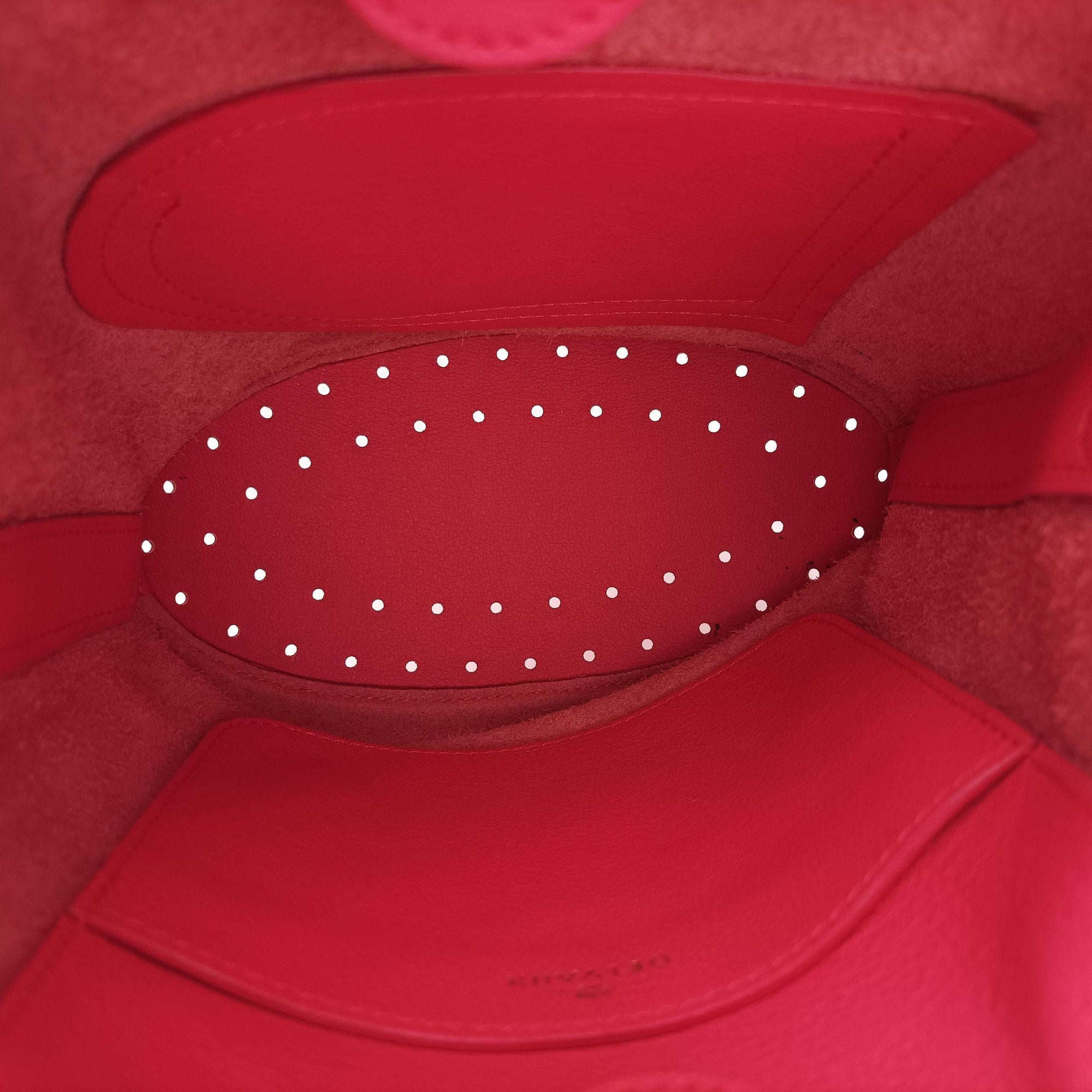 Pre-owned Delvaux Pin  Mini Bucket Pink Leather  shoulderbag | stylenewstar