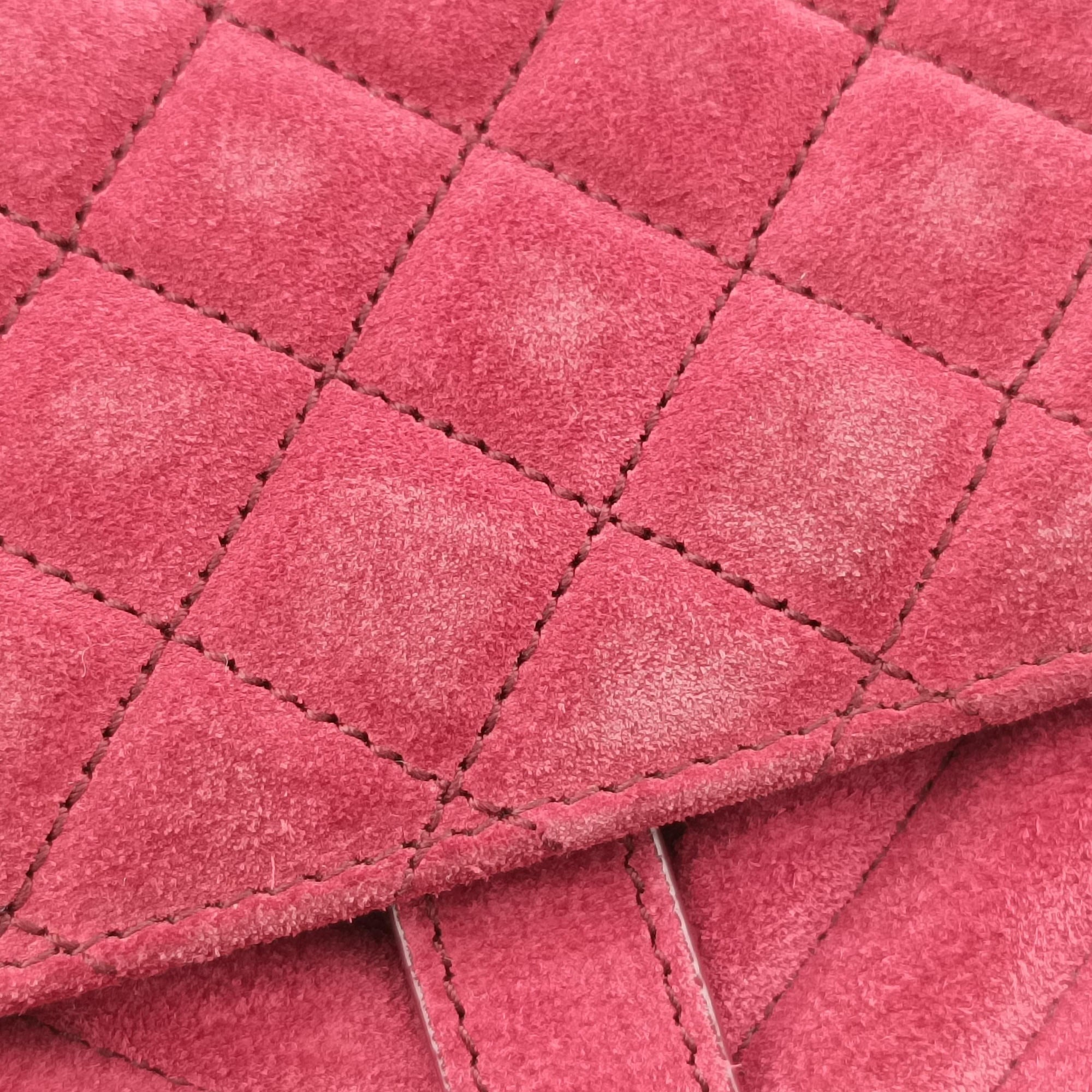 Pre-owned Yves Saint Laurent Monogram Envelope COLLEGE bordeaux suede 440155 shoulderbag | stylenewstar