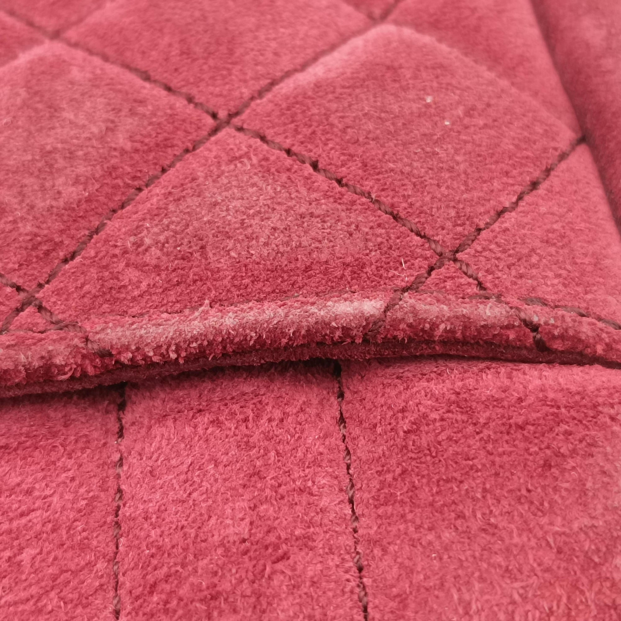 Pre-owned Yves Saint Laurent Monogram Envelope COLLEGE bordeaux suede 440155 shoulderbag | stylenewstar