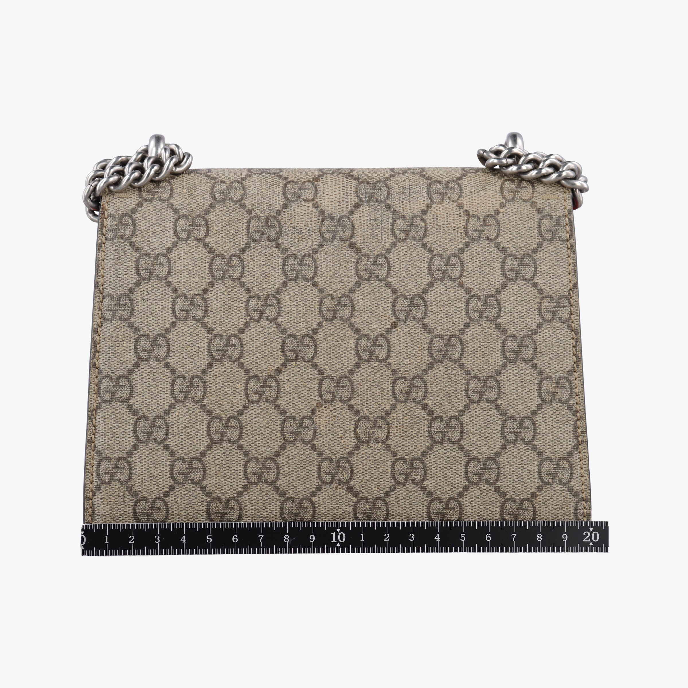 Pre-owned Gucci Dionysus beige×red PVC coated canvas×suede 421970 shoulderbag | stylenewstar