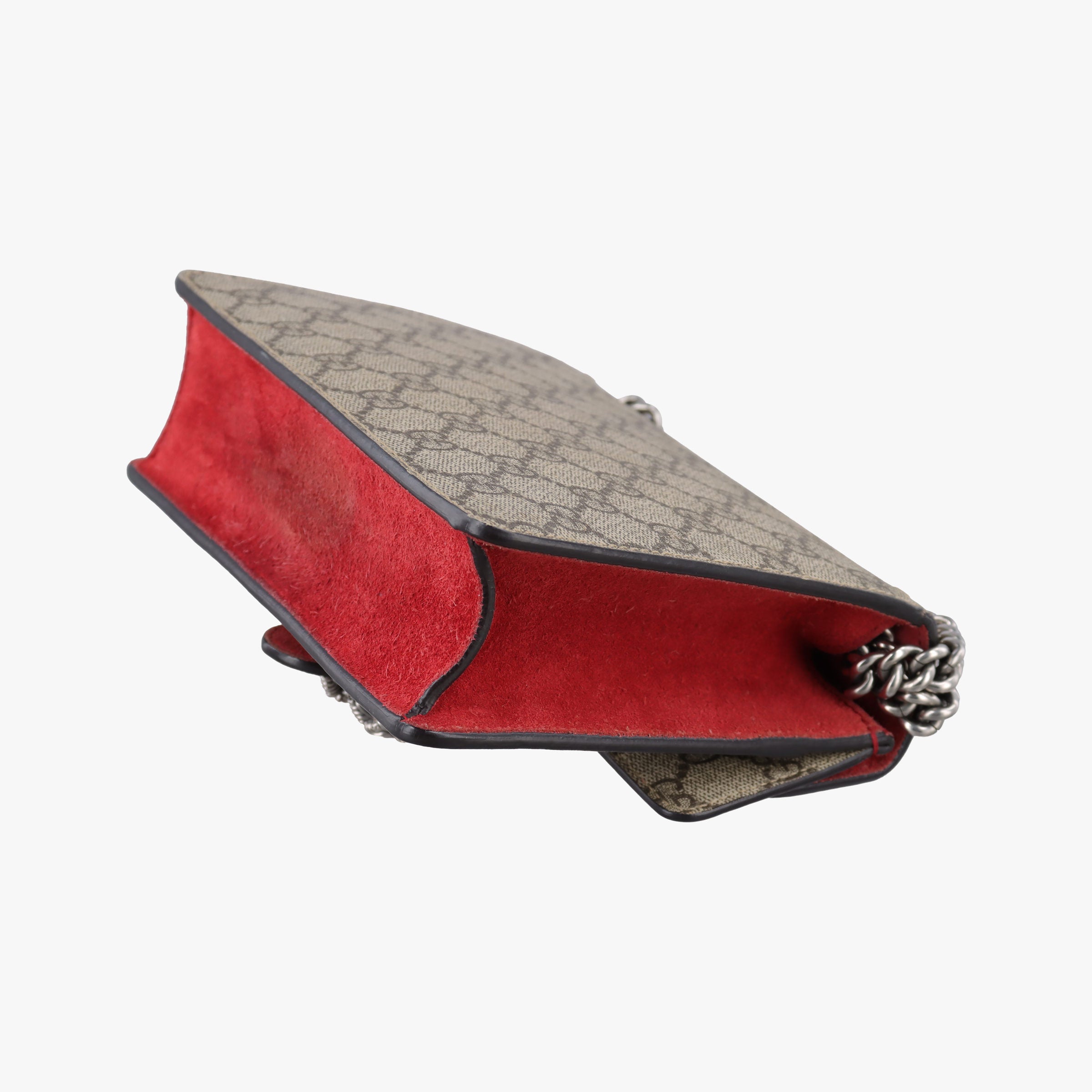 Pre-owned Gucci Dionysus beige×red PVC coated canvas×suede 421970 shoulderbag | stylenewstar
