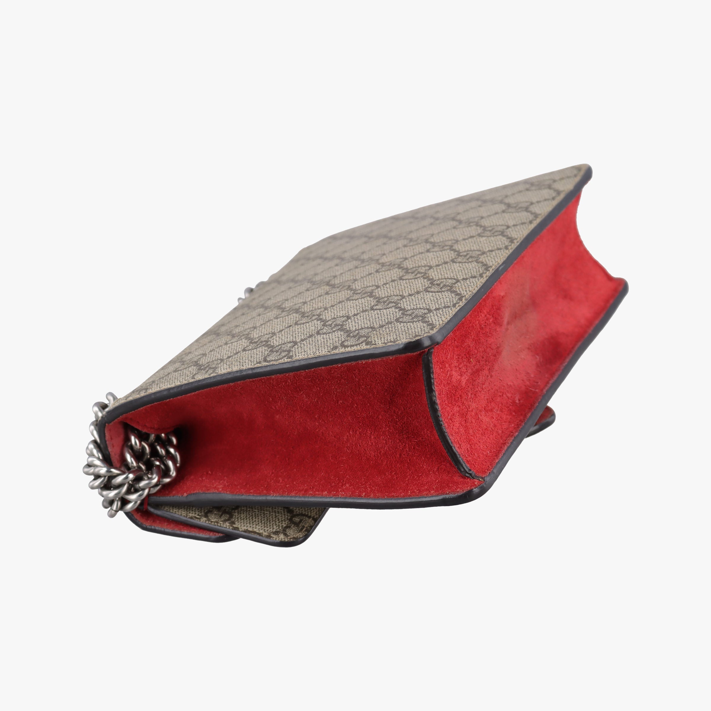 Pre-owned Gucci Dionysus beige×red PVC coated canvas×suede 421970 shoulderbag | stylenewstar