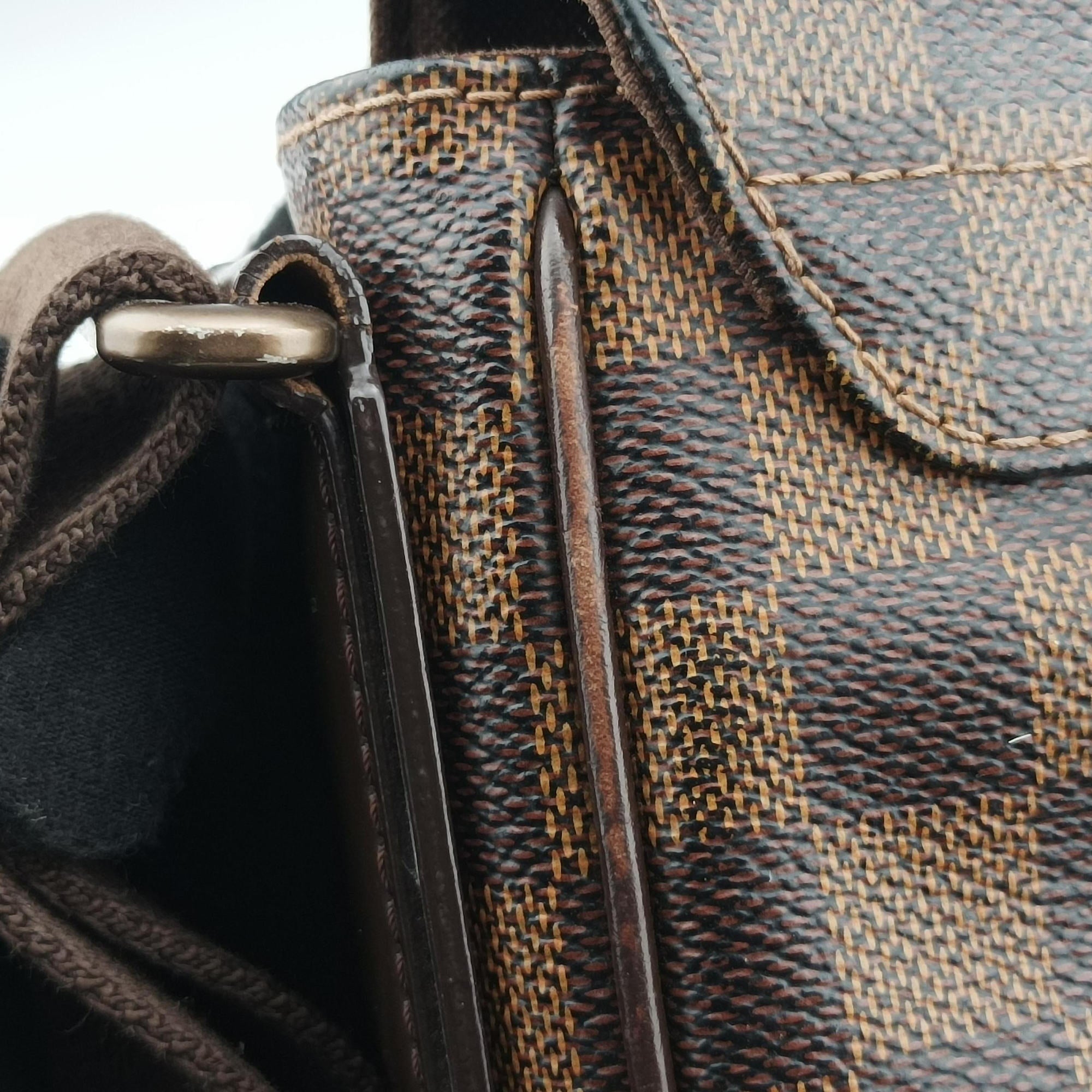 Pre-owned Louis Vuitton DISTRICT PM EBENE Damier Canvas N41213 shoulderbag | stylenewstar
