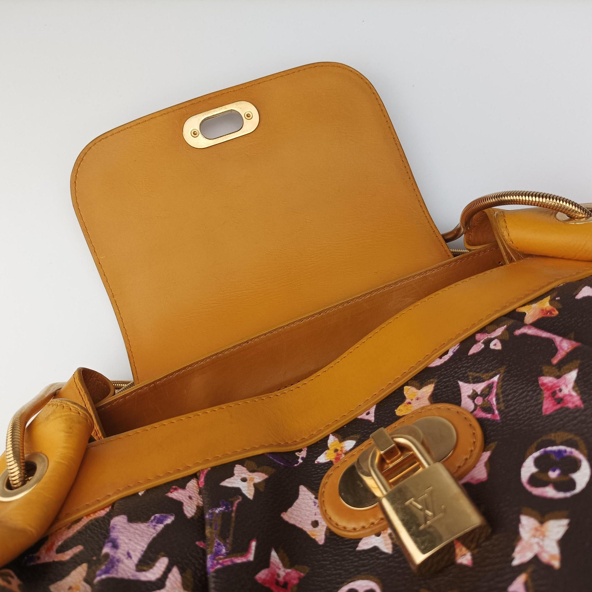 Pre-owned Louis Vuitton Jamais Marron Monogram Watercolor M95729 handbag | stylenewstar