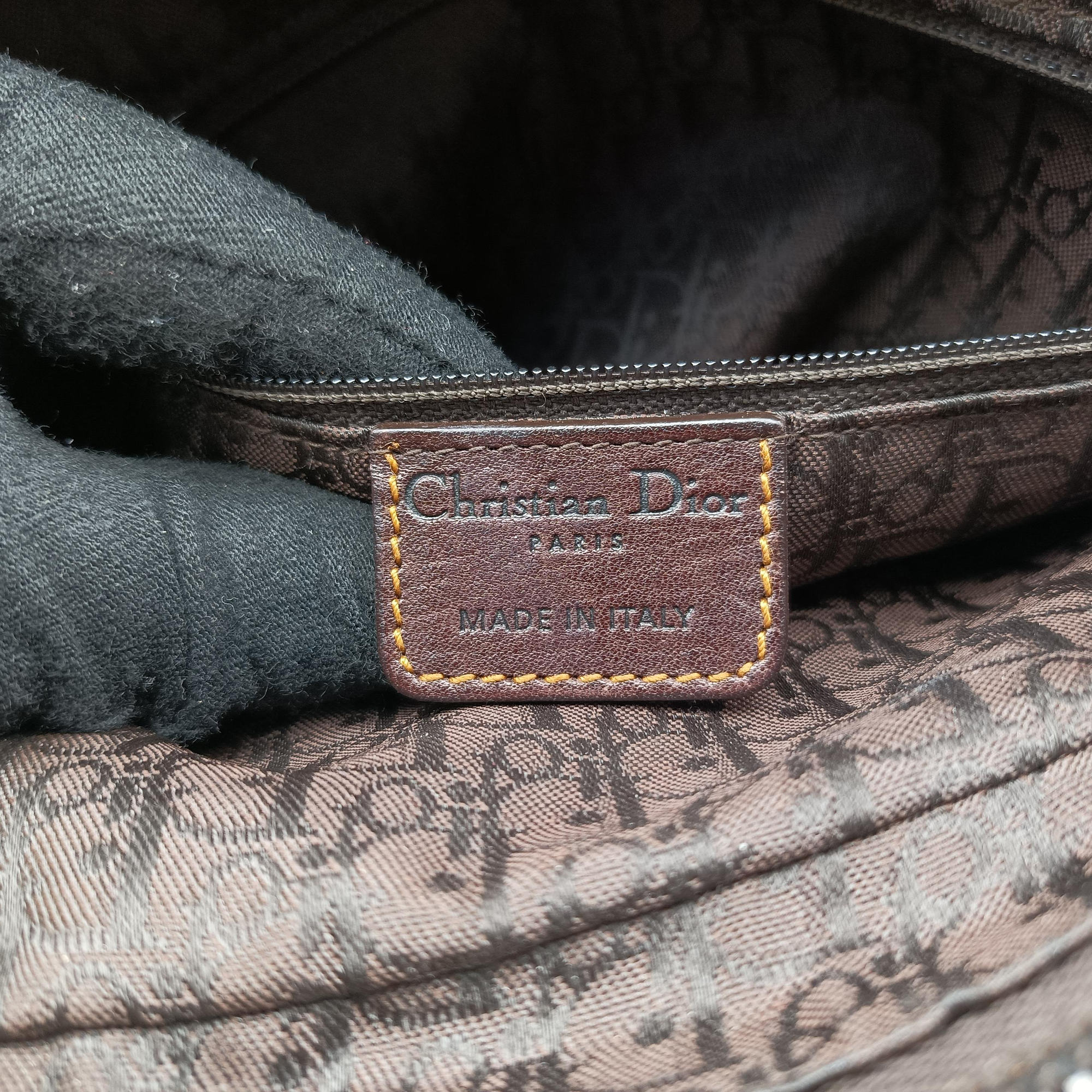 Pre-owned Christian Dior Gaucho Brown Leather  handbag | stylenewstar