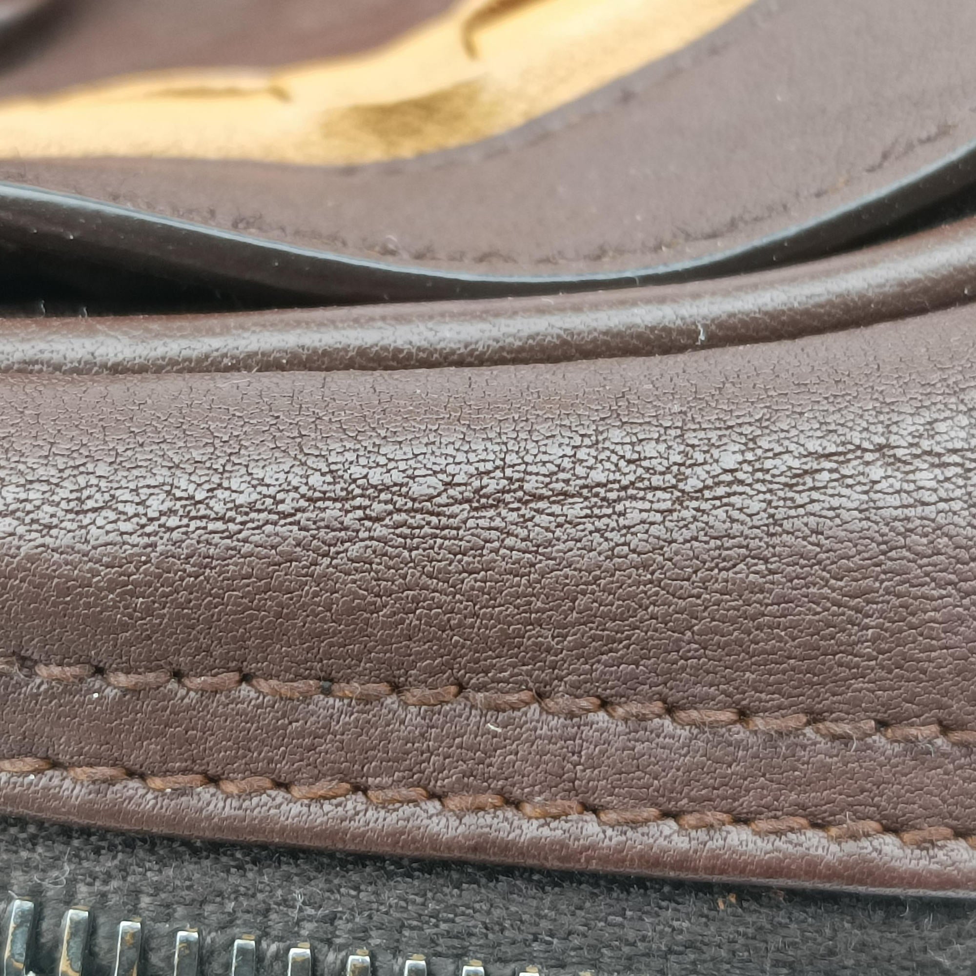 Pre-owned Christian Dior Gaucho Brown Leather  handbag | stylenewstar