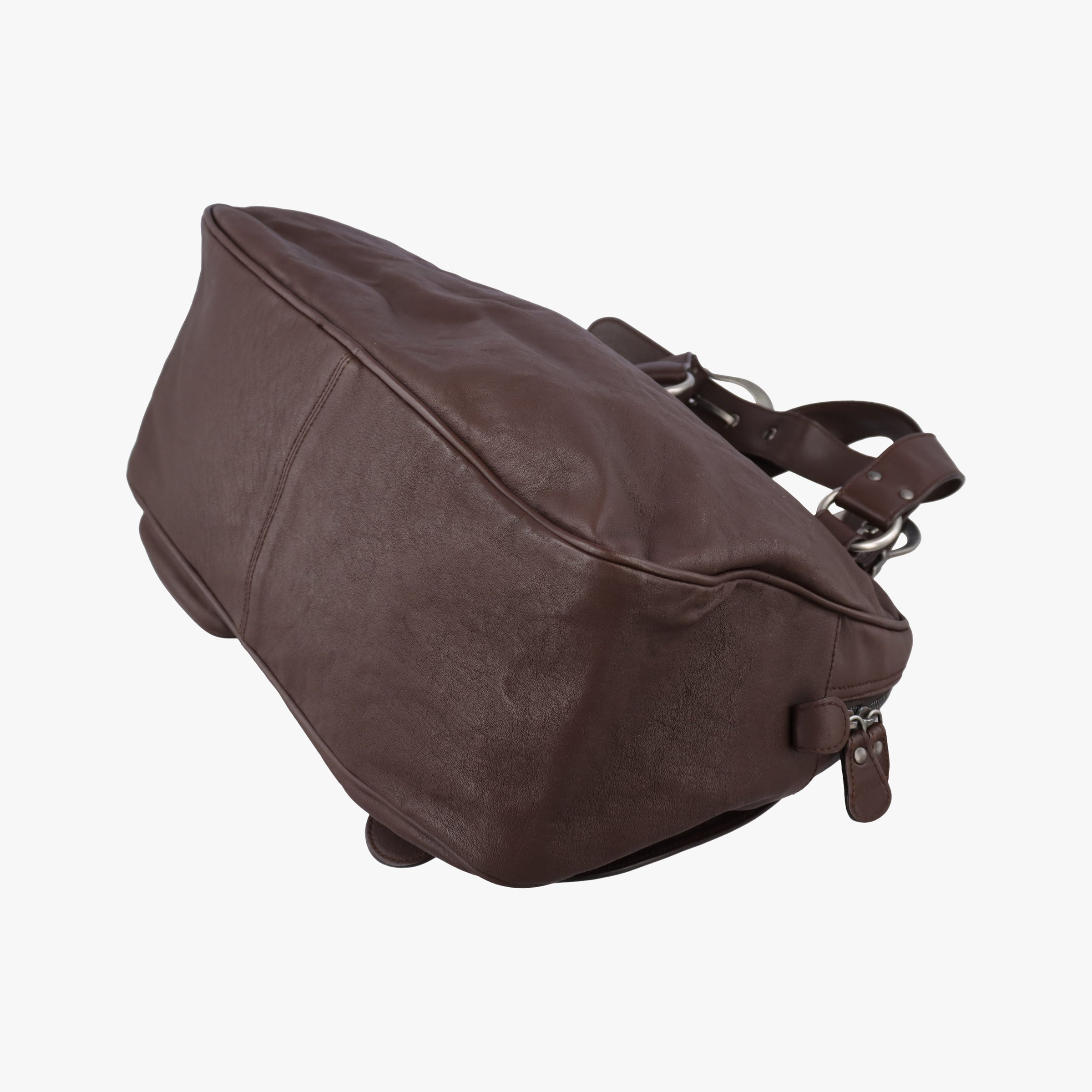 Pre-owned Christian Dior Gaucho Brown Leather  handbag | stylenewstar