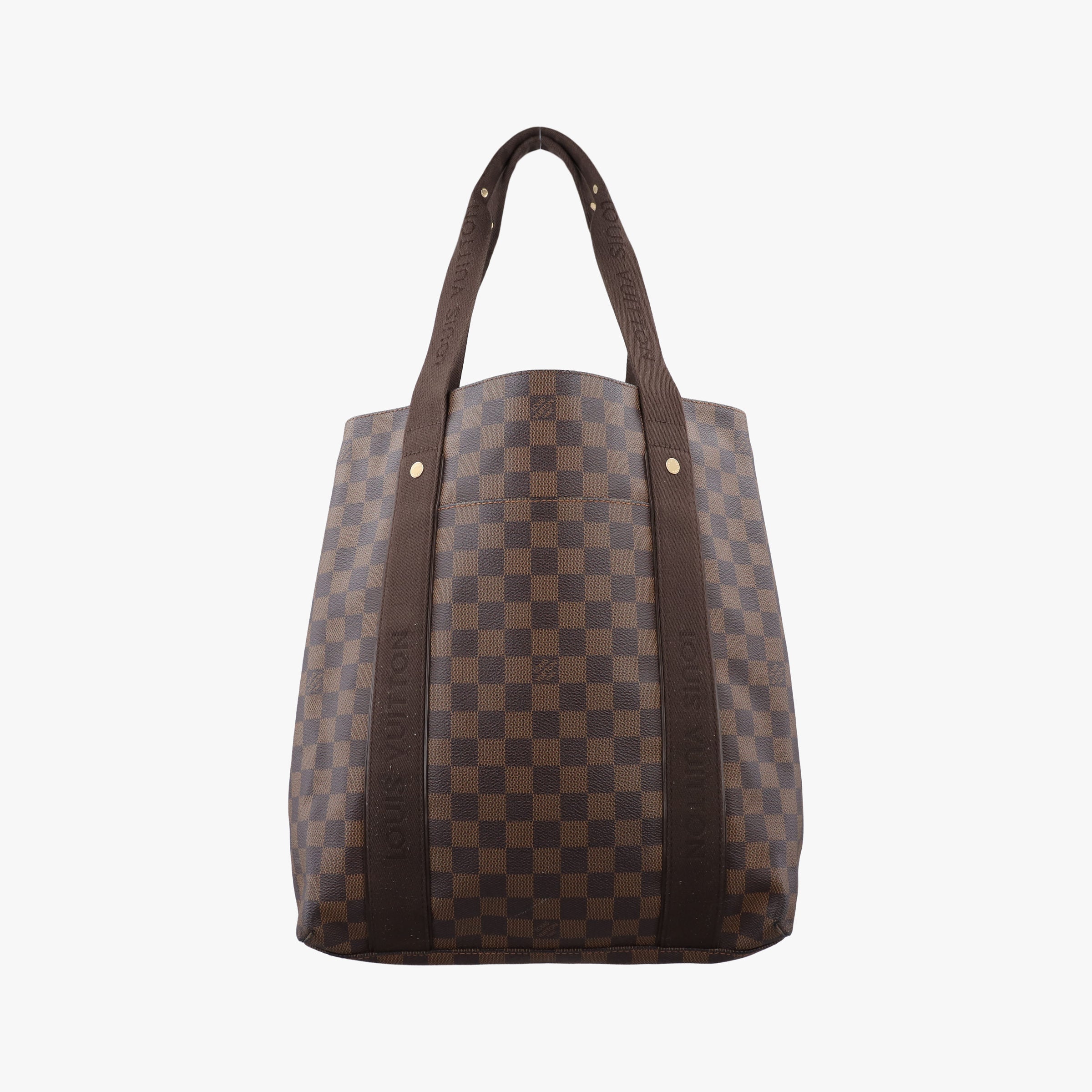 Pre-owned Louis Vuitton Cabas Bobur EBENE Damier Canvas N52006 handbag | stylenewstar