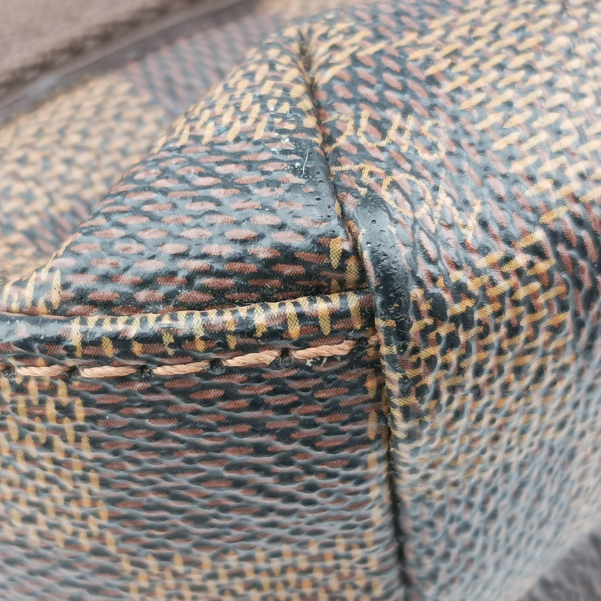 Pre-owned Louis Vuitton Cabas Bobur EBENE Damier Canvas N52006 handbag | stylenewstar